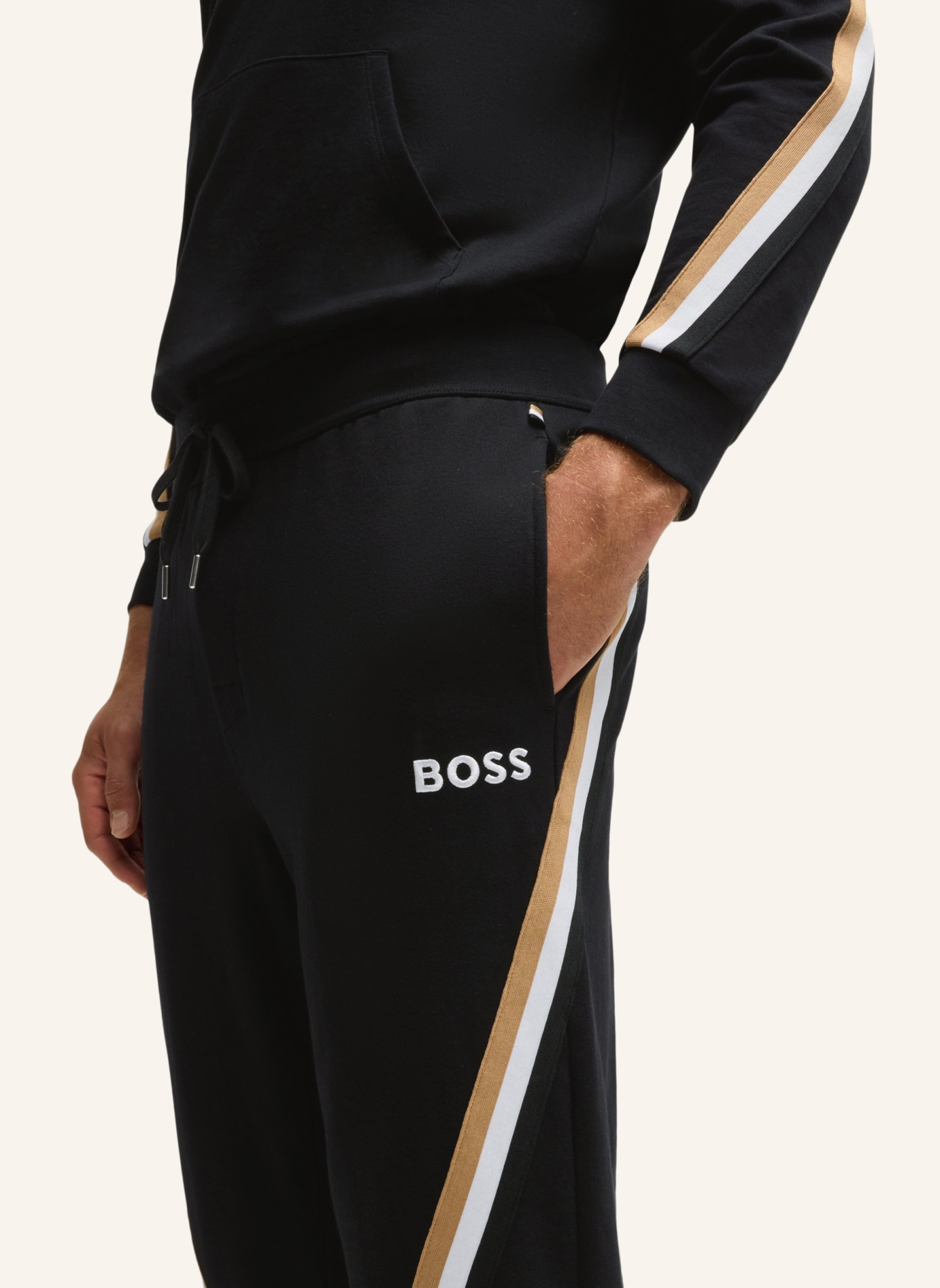 BOSS Loungewear Unterteil ICONIC PANTS, Farbe: SCHWARZ (Bild 3)