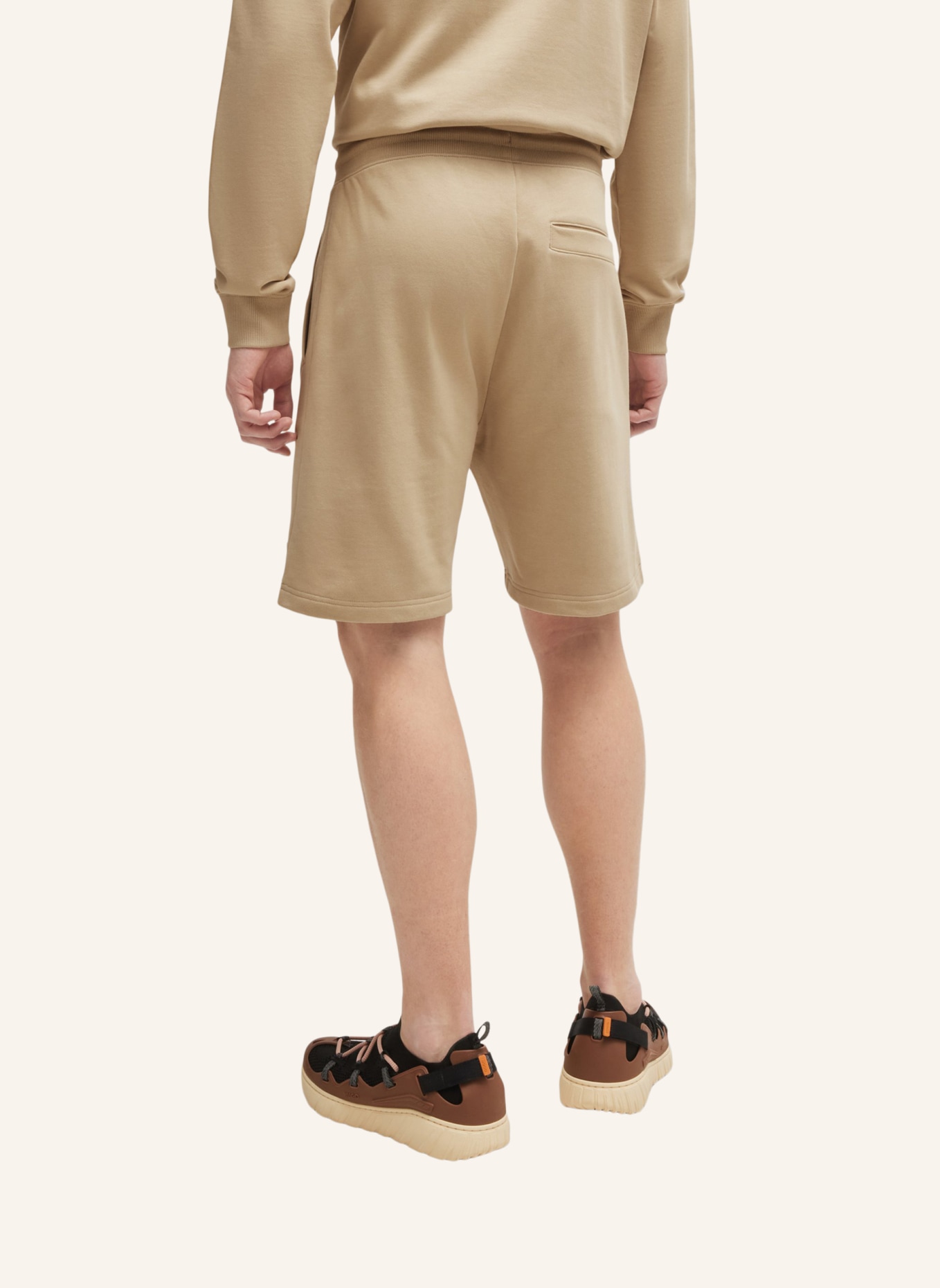 HUGO Casual Hose DIZ_GEL Relaxed Fit, Farbe: BEIGE (Bild 3)