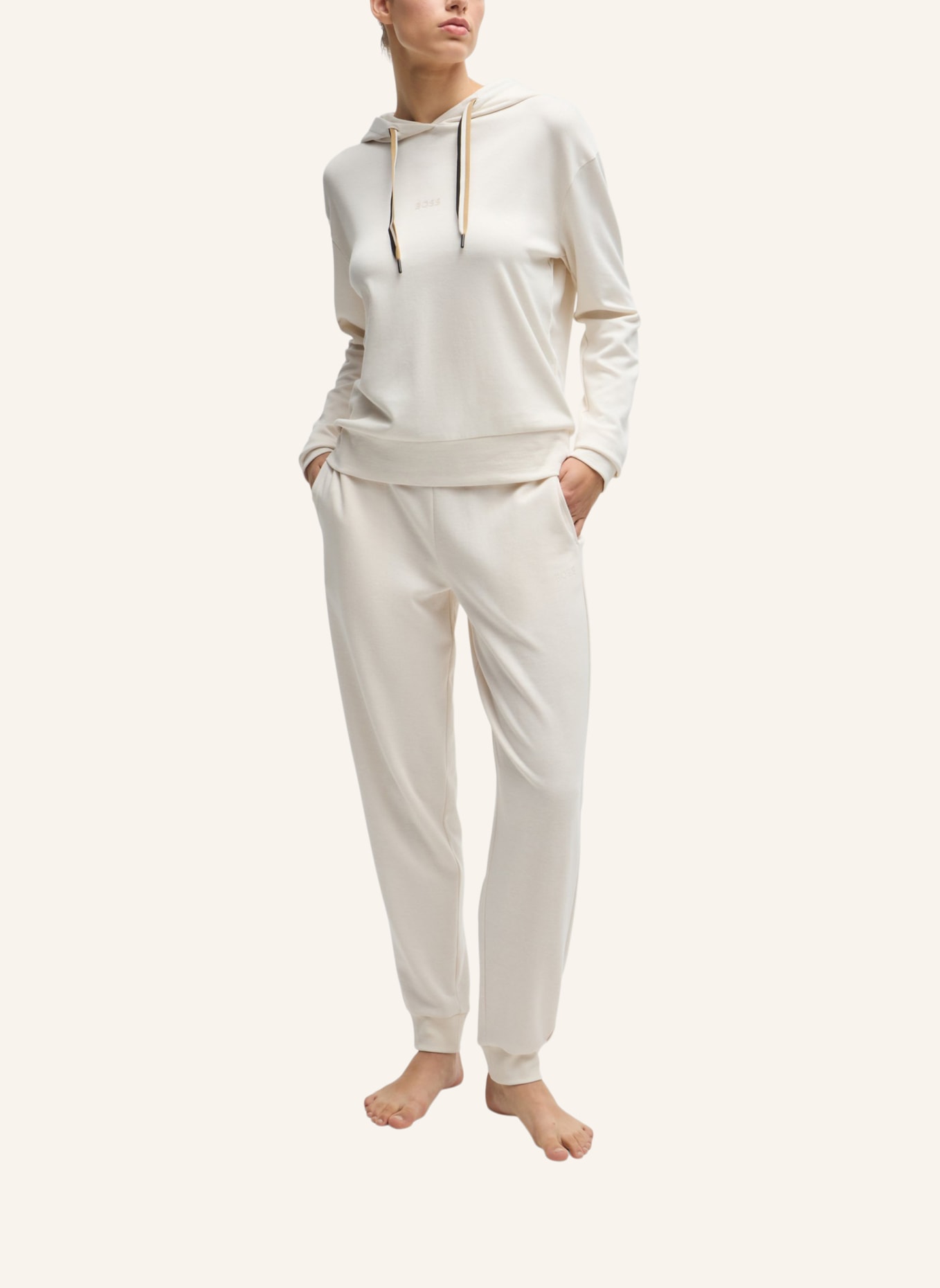 BOSS Loungewear Unterteil CP STRIPE_PANTS CUFF, Farbe: WEISS (Bild 5)