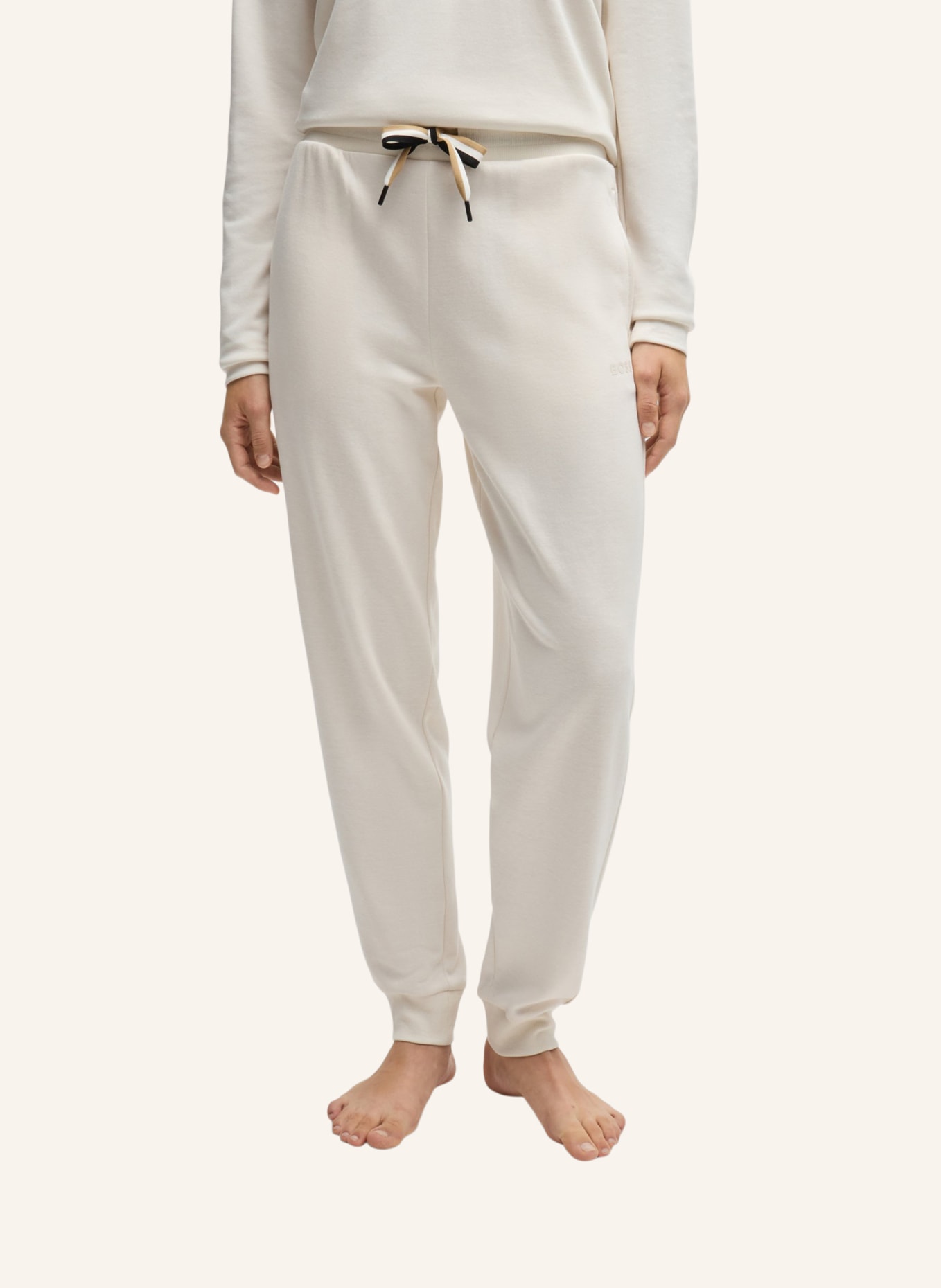 BOSS Loungewear Unterteil CP STRIPE_PANTS CUFF, Farbe: WEISS (Bild 4)