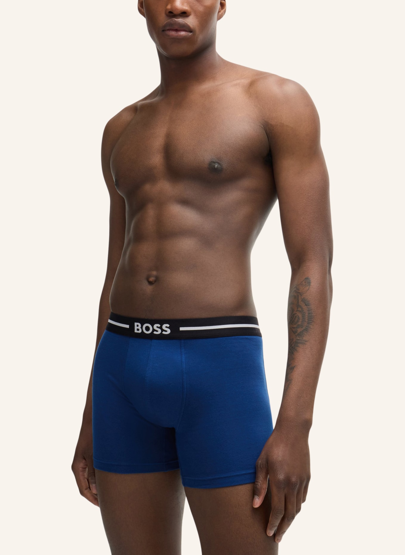 BOSS Boxershort BOXERBR 3P BOLD DES, Farbe: WEISS (Bild 5)