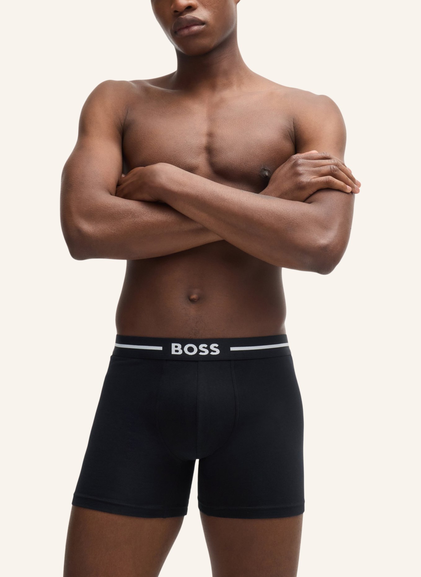 BOSS Boxershort BOXERBR 3P BOLD DES, Farbe: WEISS (Bild 6)