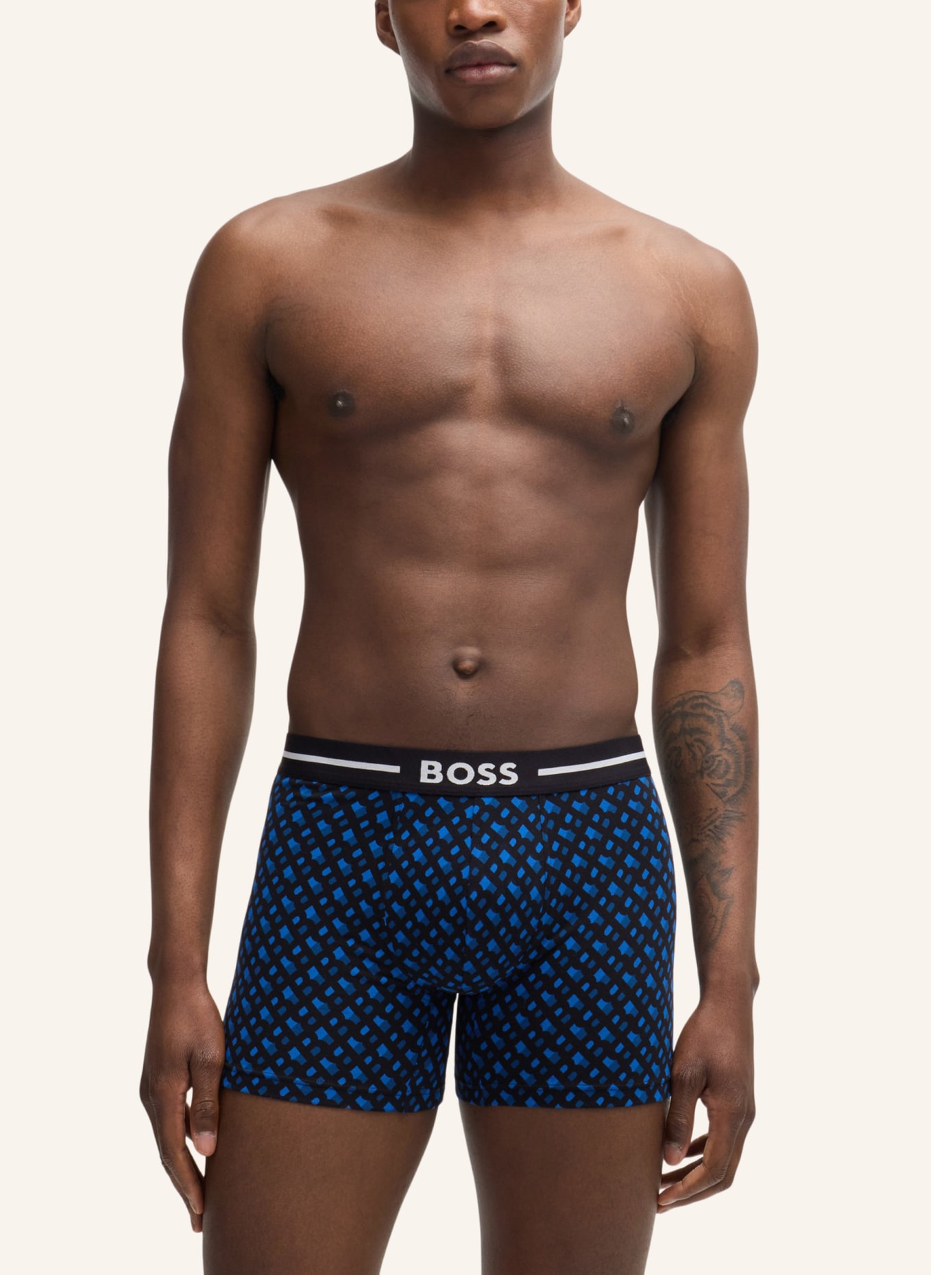 BOSS Boxershort BOXERBR 3P BOLD DES, Farbe: WEISS (Bild 7)