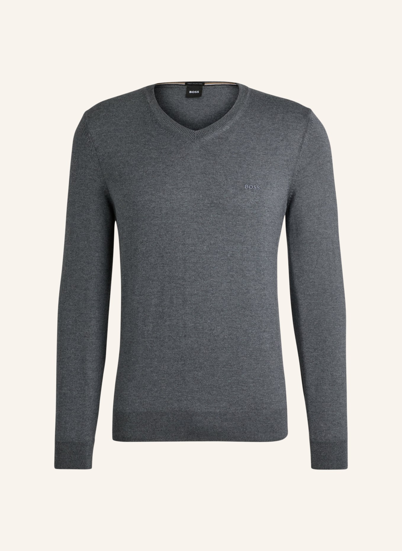 BOSS Pullover BARAM-L Regular Fit, Farbe: GRAU (Bild 1)