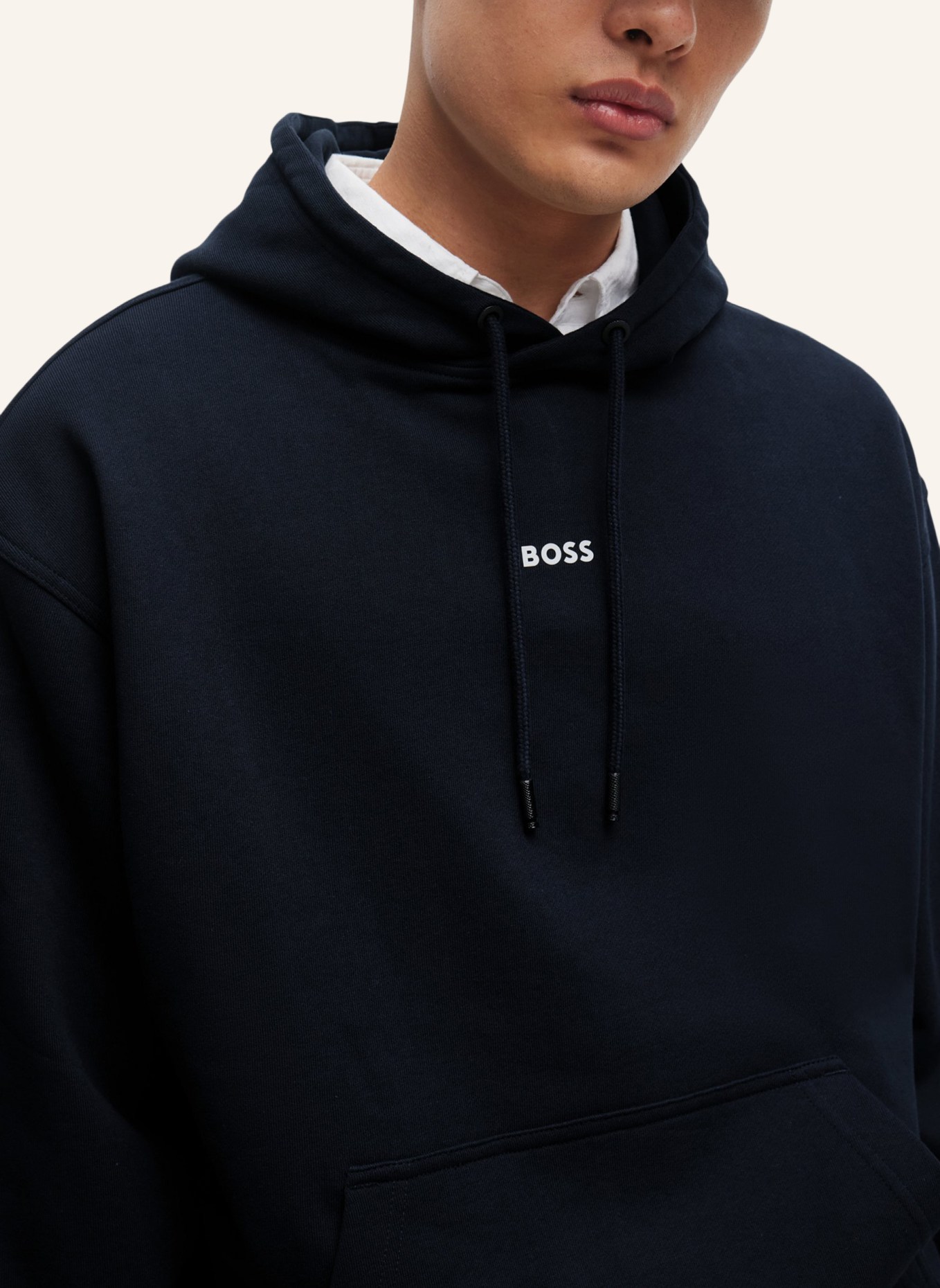 BOSS Sweatshirt WESMALLHOOD Regular Fit, Farbe: DUNKELBLAU (Bild 3)