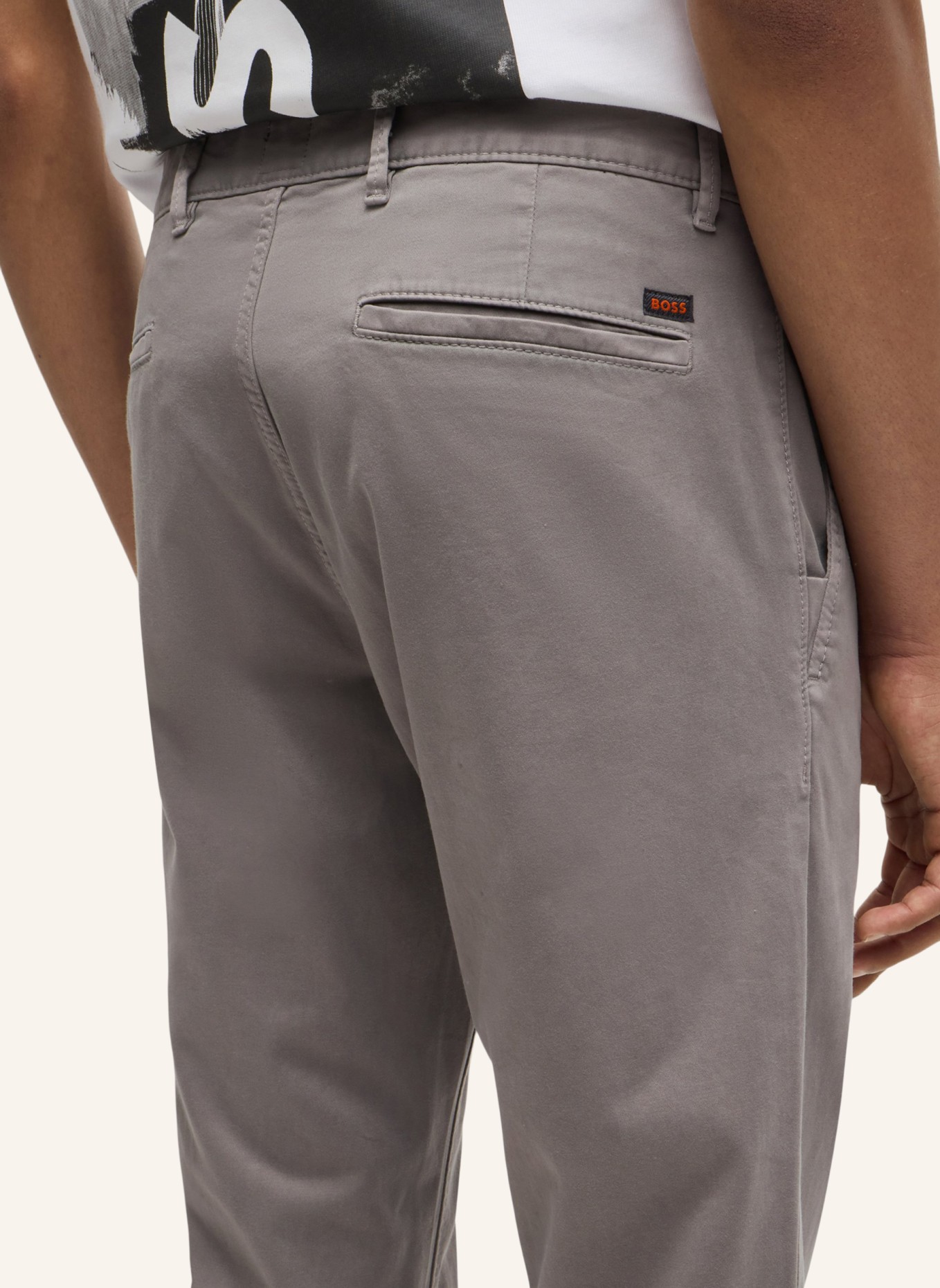 BOSS Casual Hose CHINO_SLIM Slim Fit, Farbe: GRAU (Bild 4)