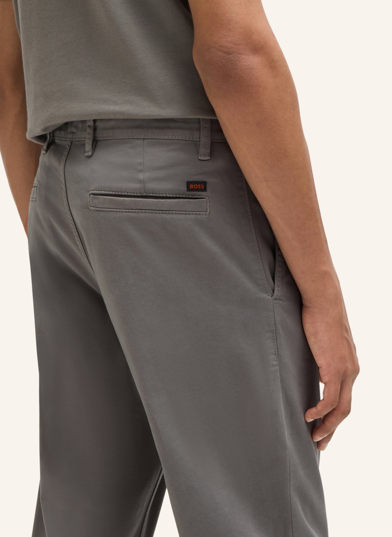 BOSS Casual Hose CHINO_TAPERED, Farbe: GRAU (Bild 4)