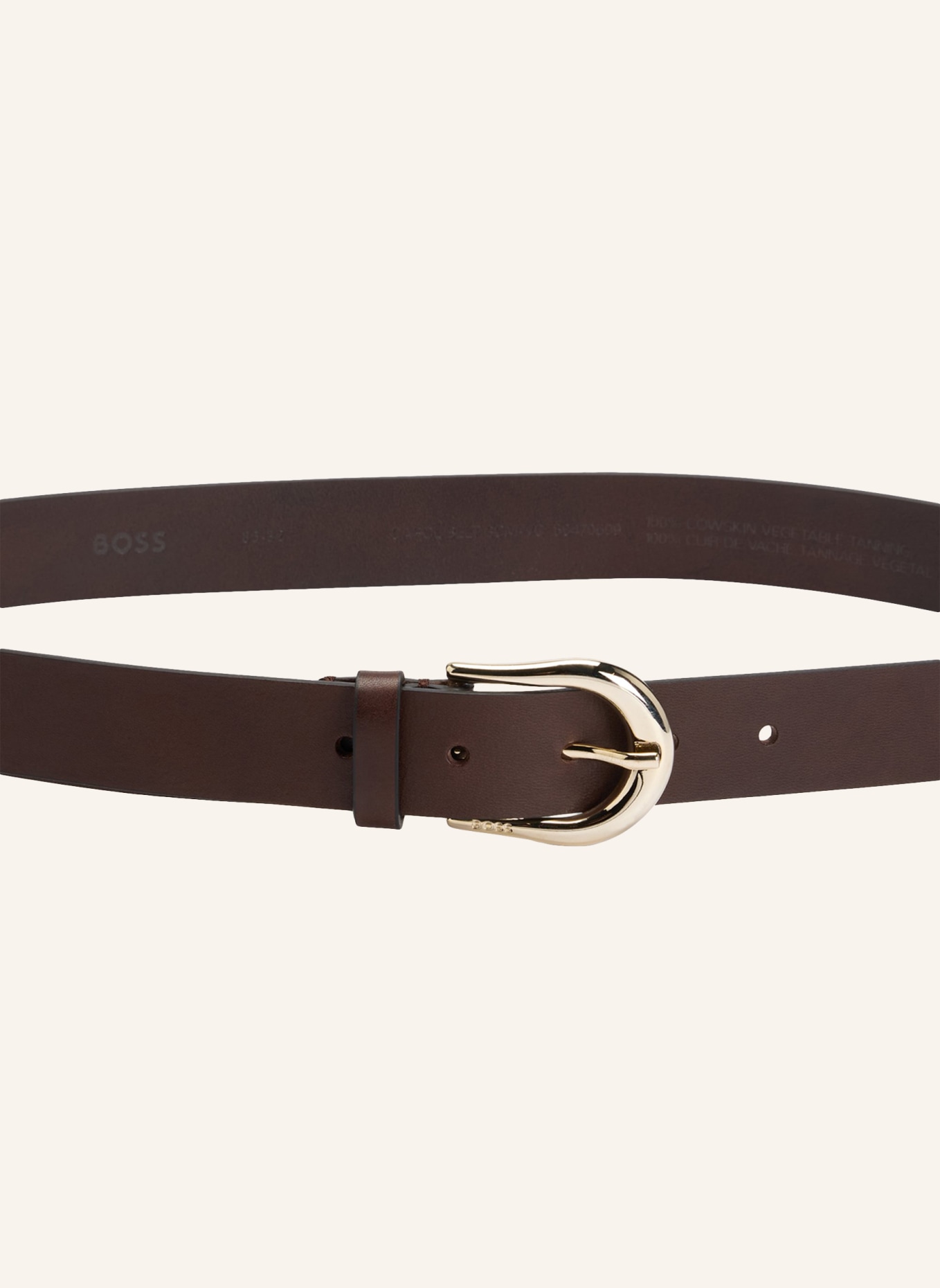 BOSS Casual Gürtel CAROL BELT 3CM-VC, Farbe: DUNKELBRAUN (Bild 3)