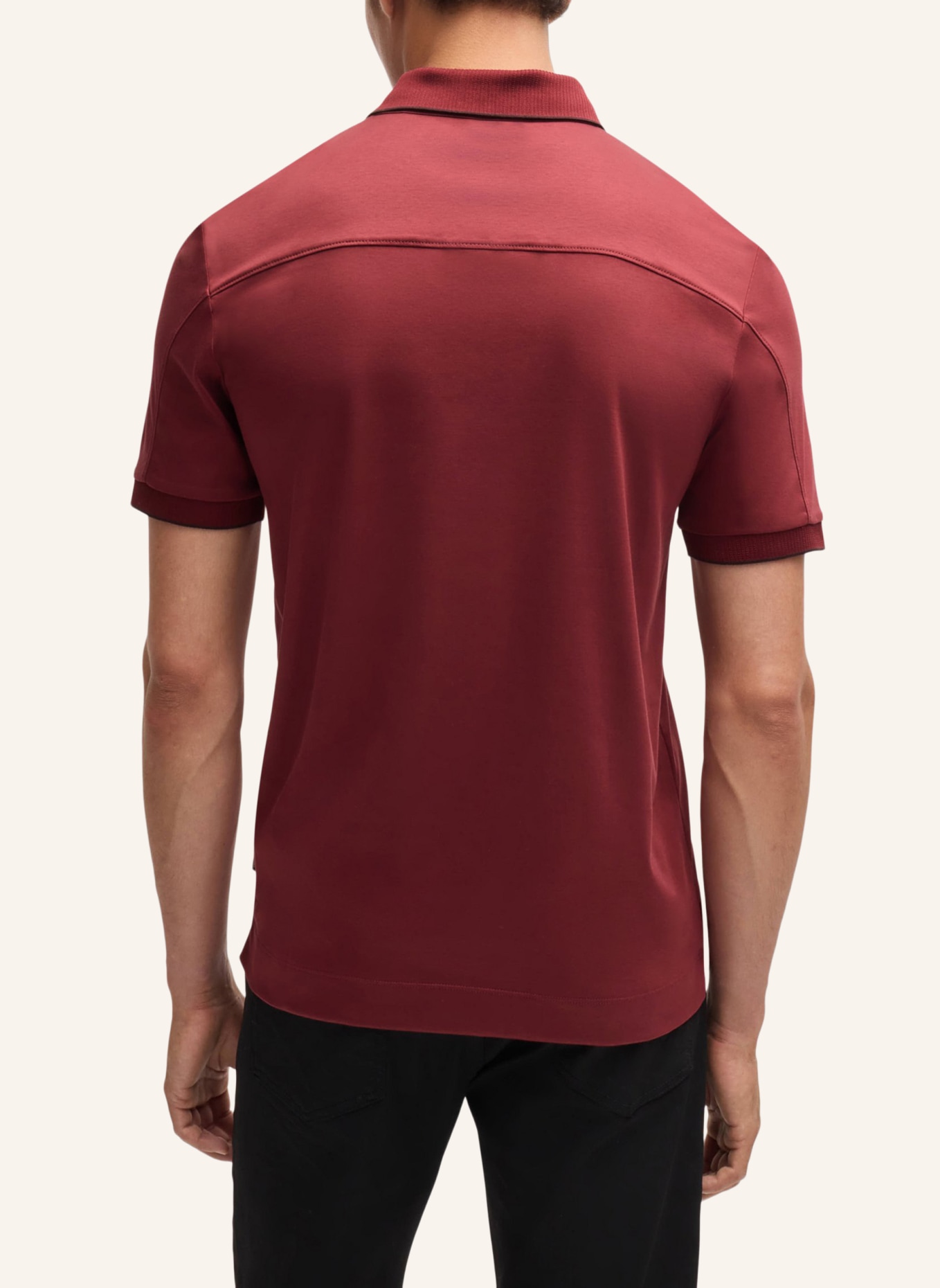 BOSS Poloshirt H-PROUT 400_PS Regular Fit, Farbe: DUNKELROT (Bild 2)