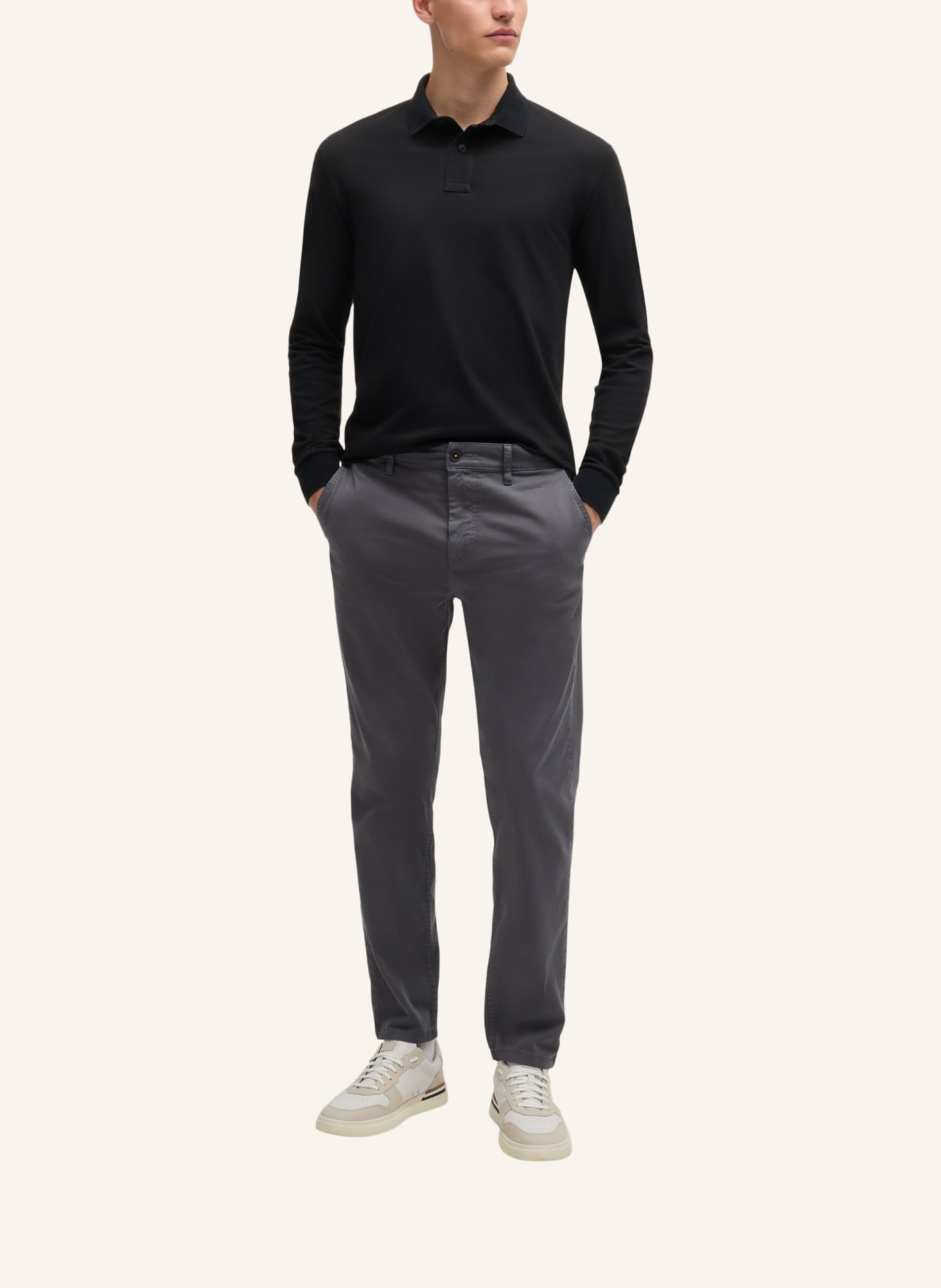 BOSS Poloshirt PASSERBY Slim Fit, Farbe: SCHWARZ (Bild 5)