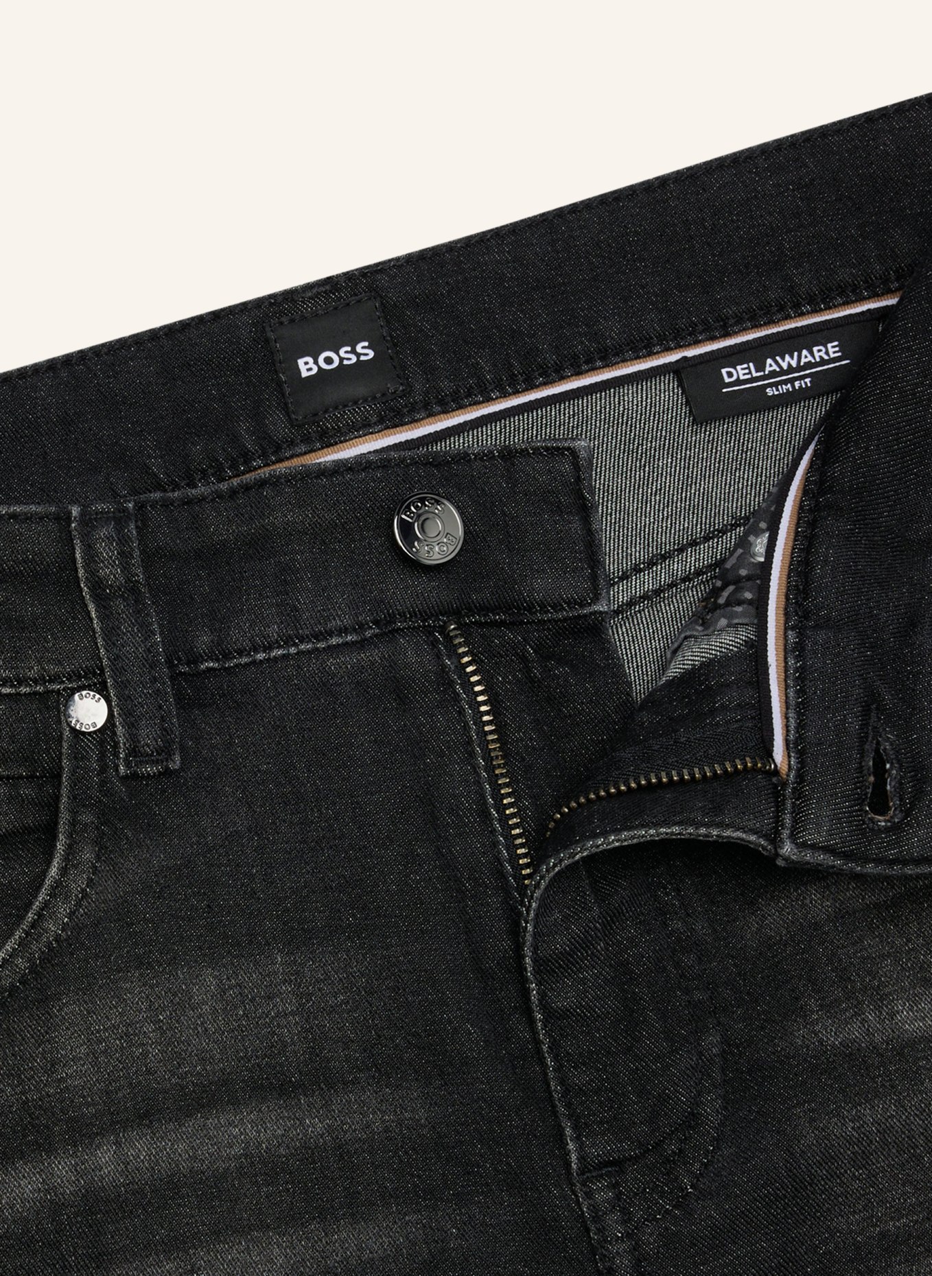 BOSS Jeans H-DELAWARE Slim Fit, Farbe: DUNKELGRAU (Bild 2)