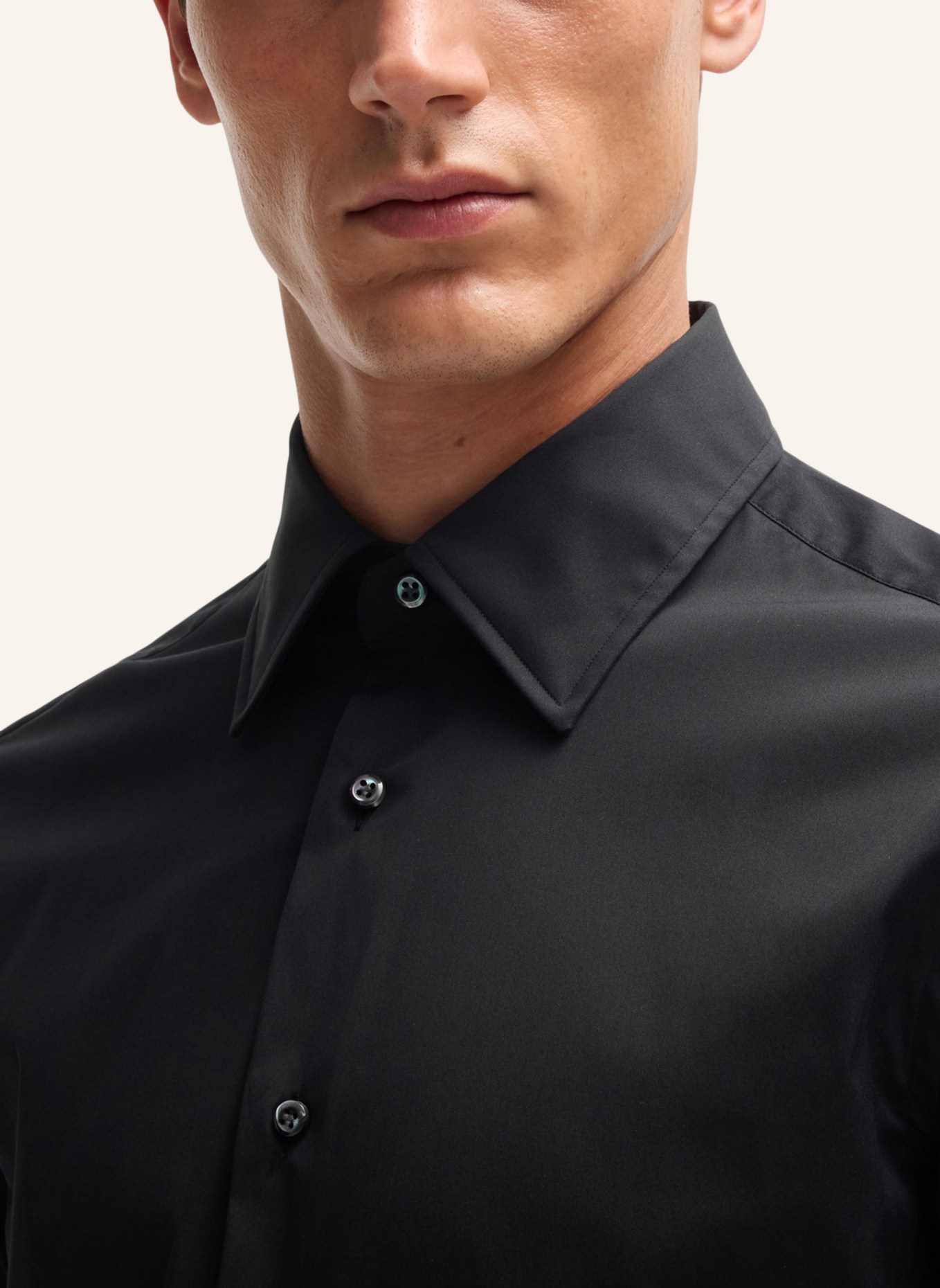 BOSS Business Hemd L-HAYS-KENT-C1-243 Slim Fit, Farbe: SCHWARZ (Bild 3)