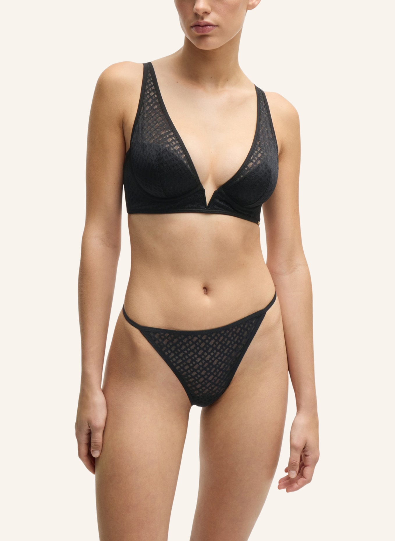 BOSS Slip STRING B LACE, Farbe: SCHWARZ (Bild 5)