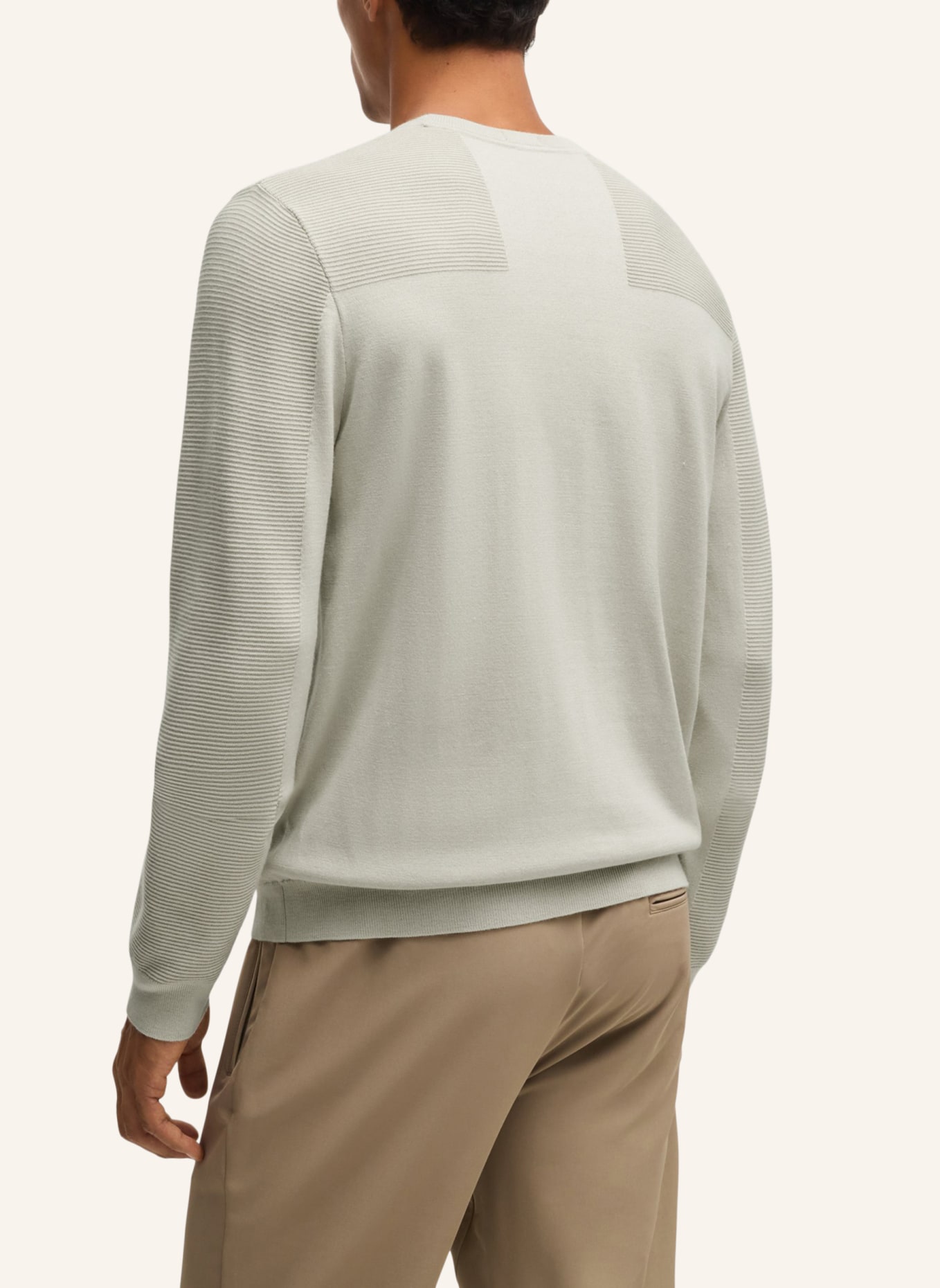 BOSS Pullover MOMENTUM-X_CN Regular Fit, Farbe: BEIGE (Bild 2)