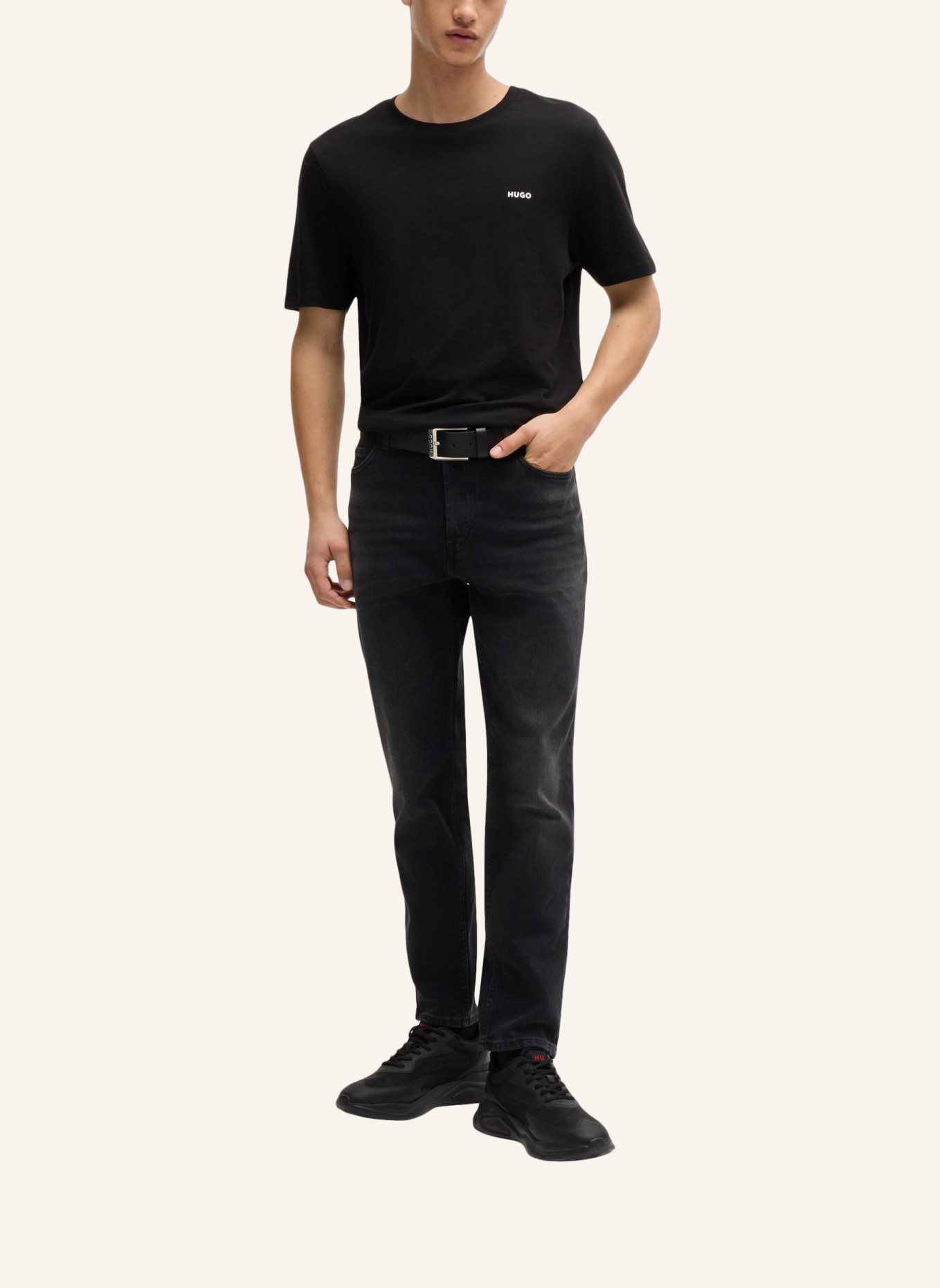 HUGO Jeans HUGO 634 Tapered Fit, Farbe: SCHWARZ (Bild 6)