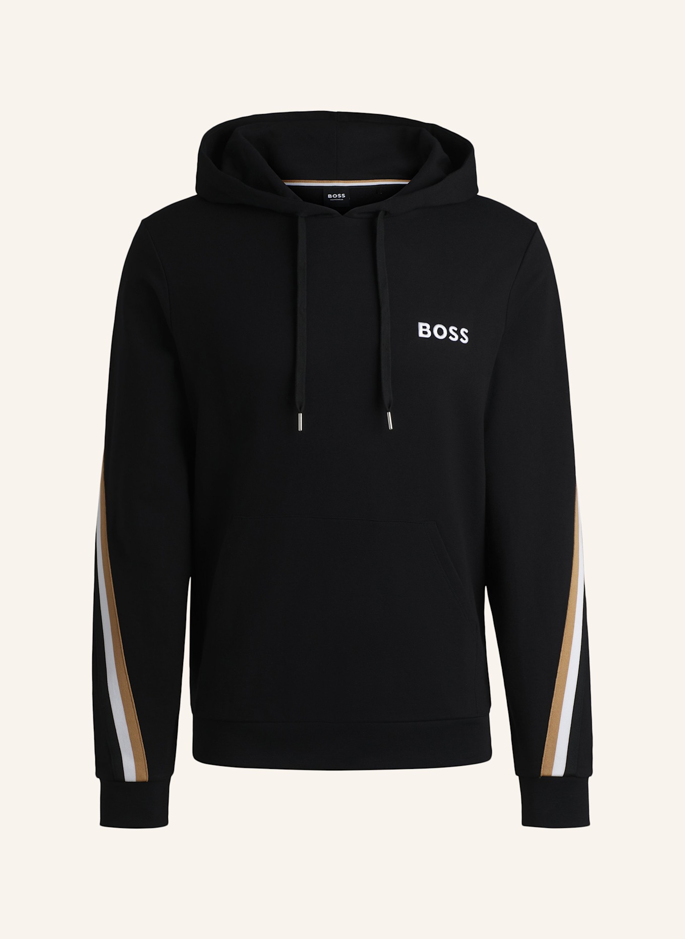 BOSS Loungewear Oberteil ICONIC HOODIE Regular Fit, Farbe: SCHWARZ (Bild 1)