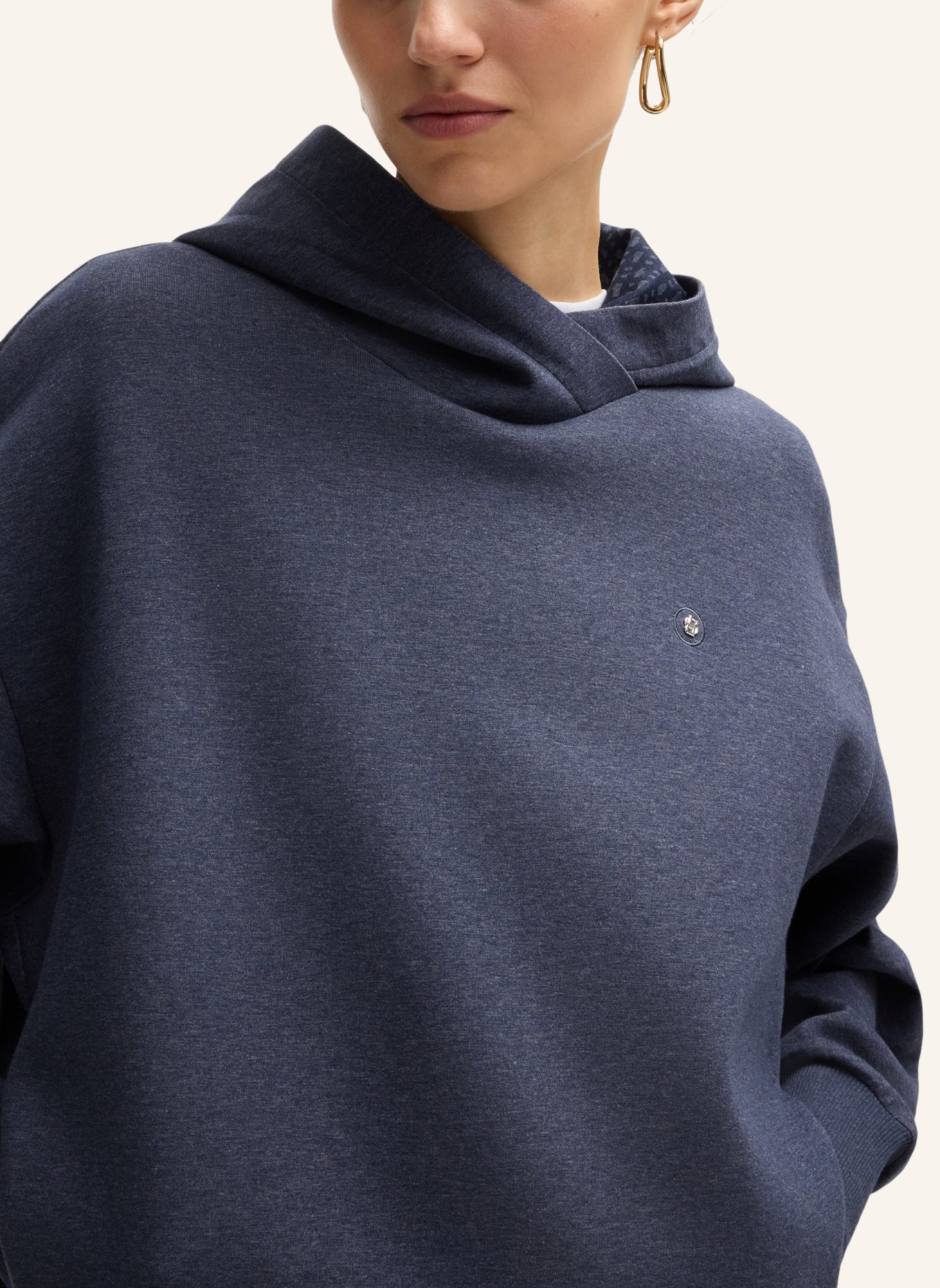 BOSS Sweatshirt ERKUNDEN2 Oversize Fit, Farbe: DUNKELBLAU (Bild 3)