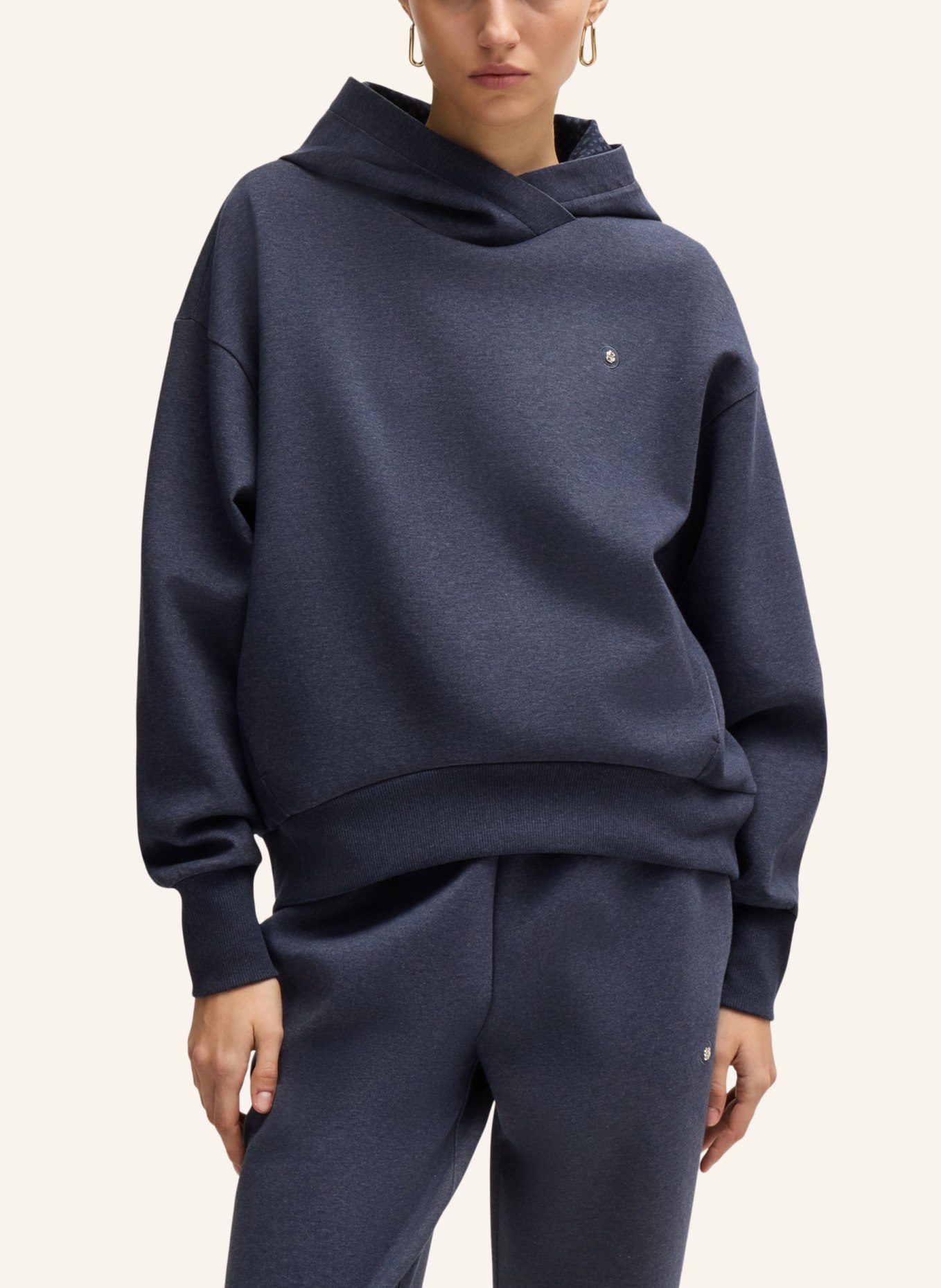 BOSS Sweatshirt ERKUNDEN2 Oversize Fit, Farbe: DUNKELBLAU (Bild 4)