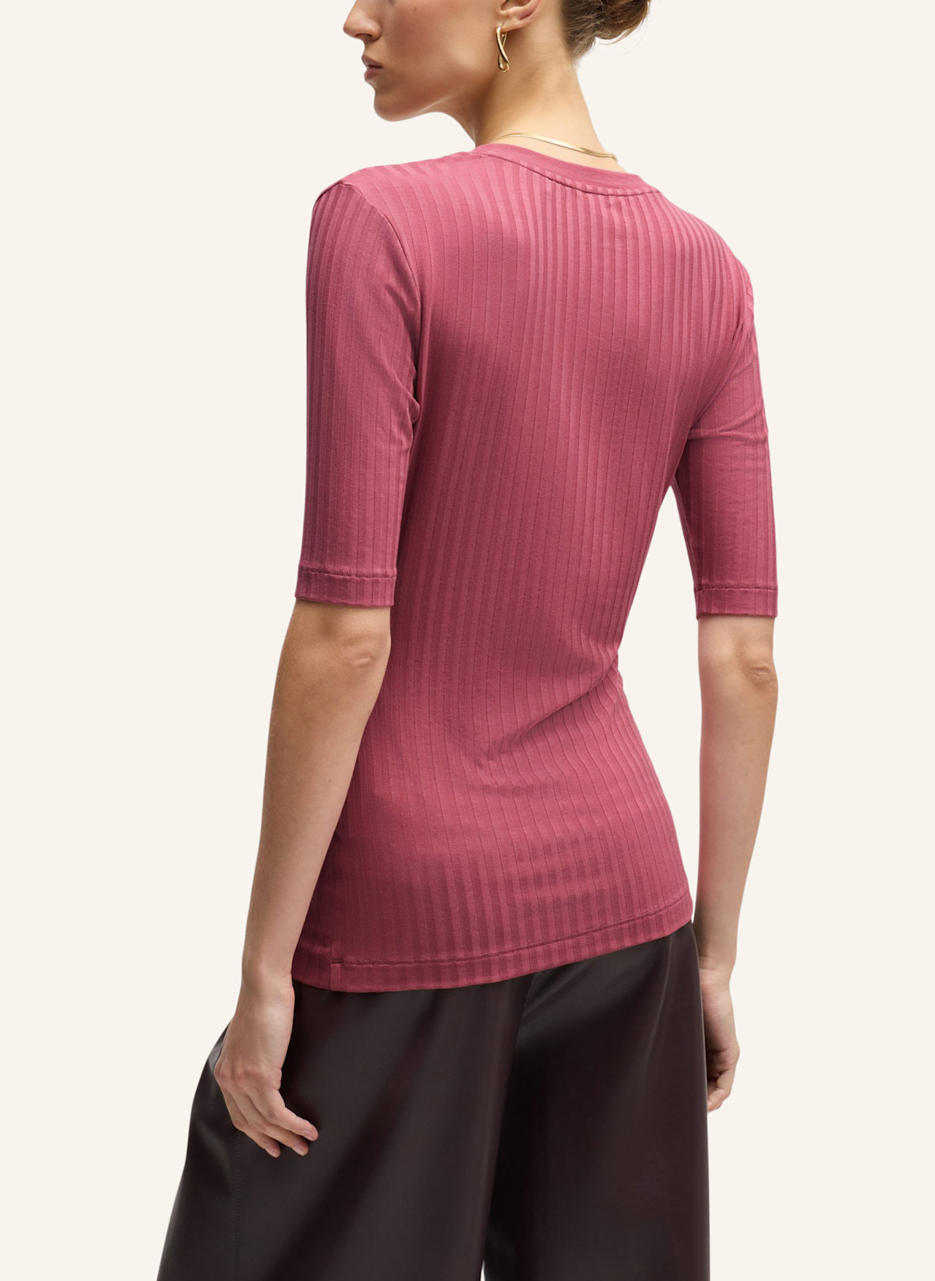 BOSS Casual Top EFFILIE Slim Fit, Farbe: HELLROT (Bild 2)