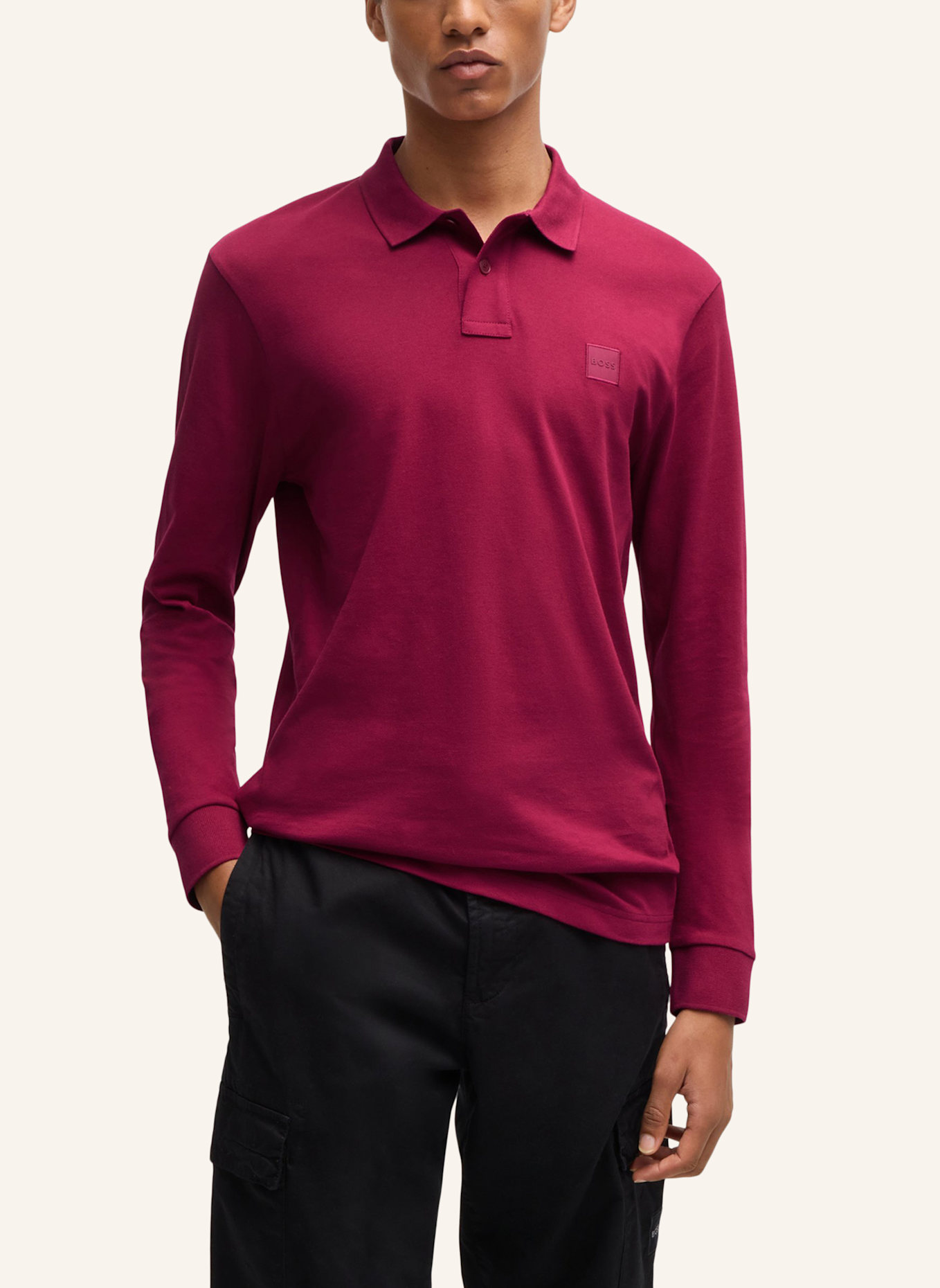 BOSS Poloshirt PASSERBY Slim Fit, Farbe: ROT (Bild 4)