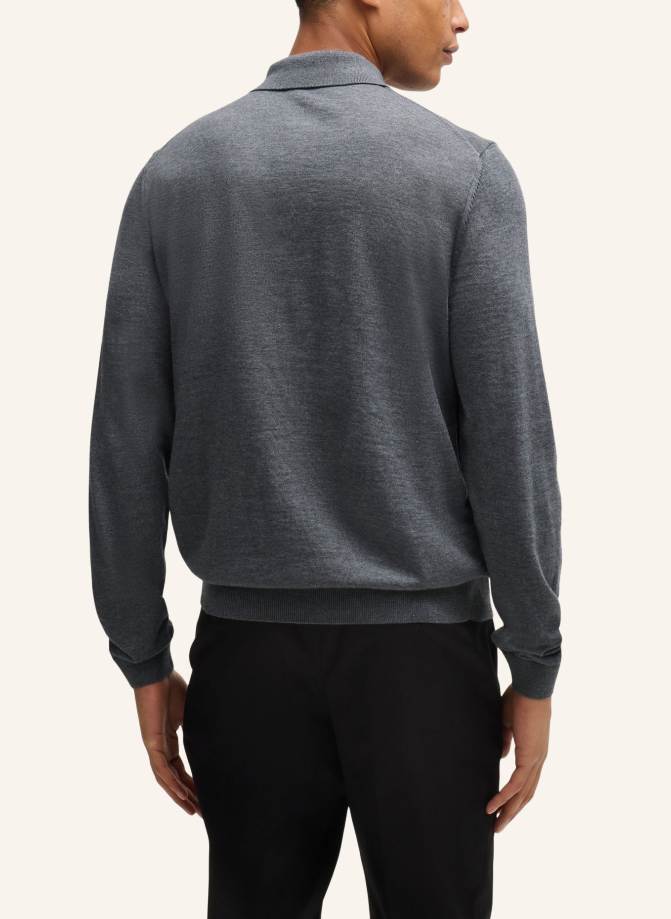 BOSS Pullover LANCIONE Slim Fit, Farbe: GRAU (Bild 2)