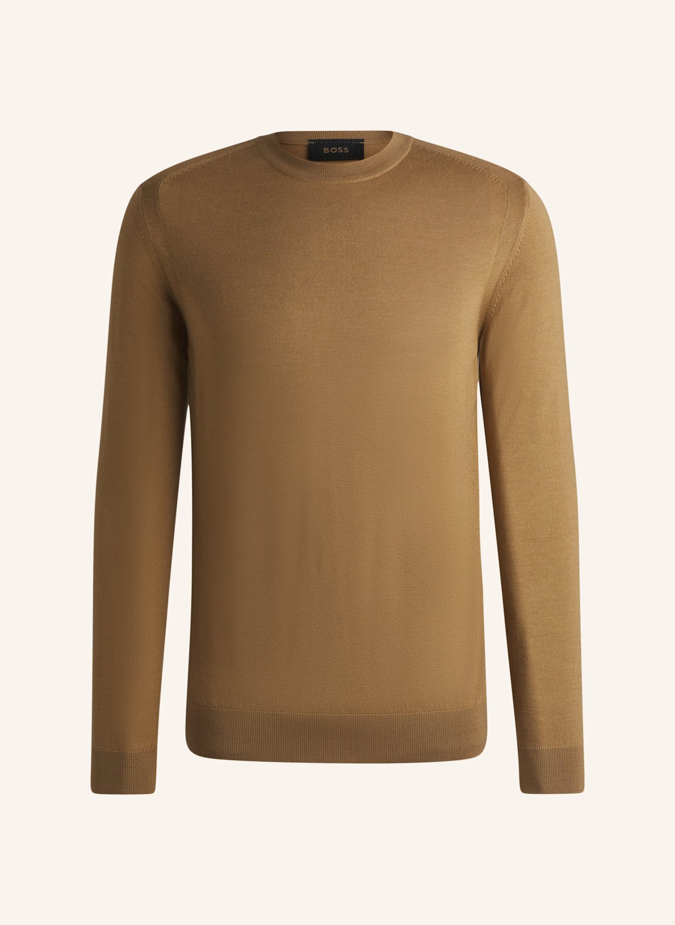 BOSS Pullover L-OVERO Regular Fit, Farbe: BEIGE (Bild 1)