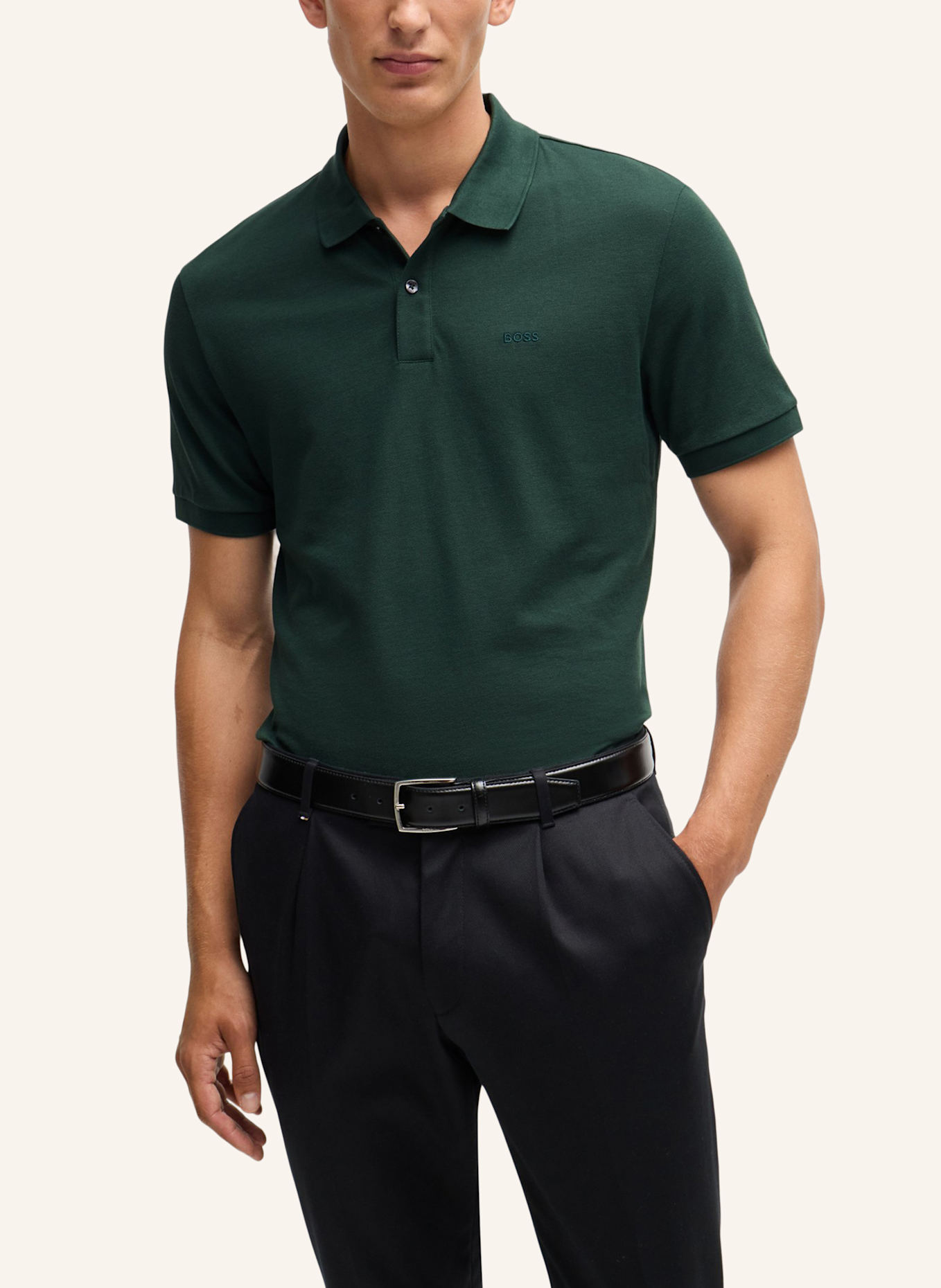 BOSS Poloshirt PALLAS Regular Fit, Farbe: GRÜN (Bild 8)