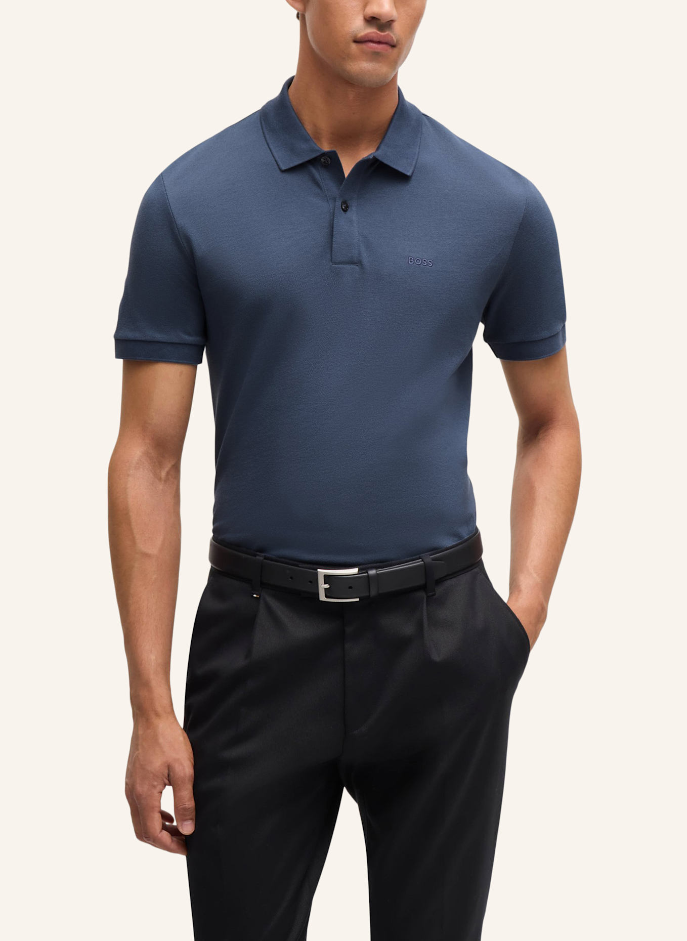 BOSS Poloshirt PALLAS Regular Fit, Farbe: BLAU (Bild 8)