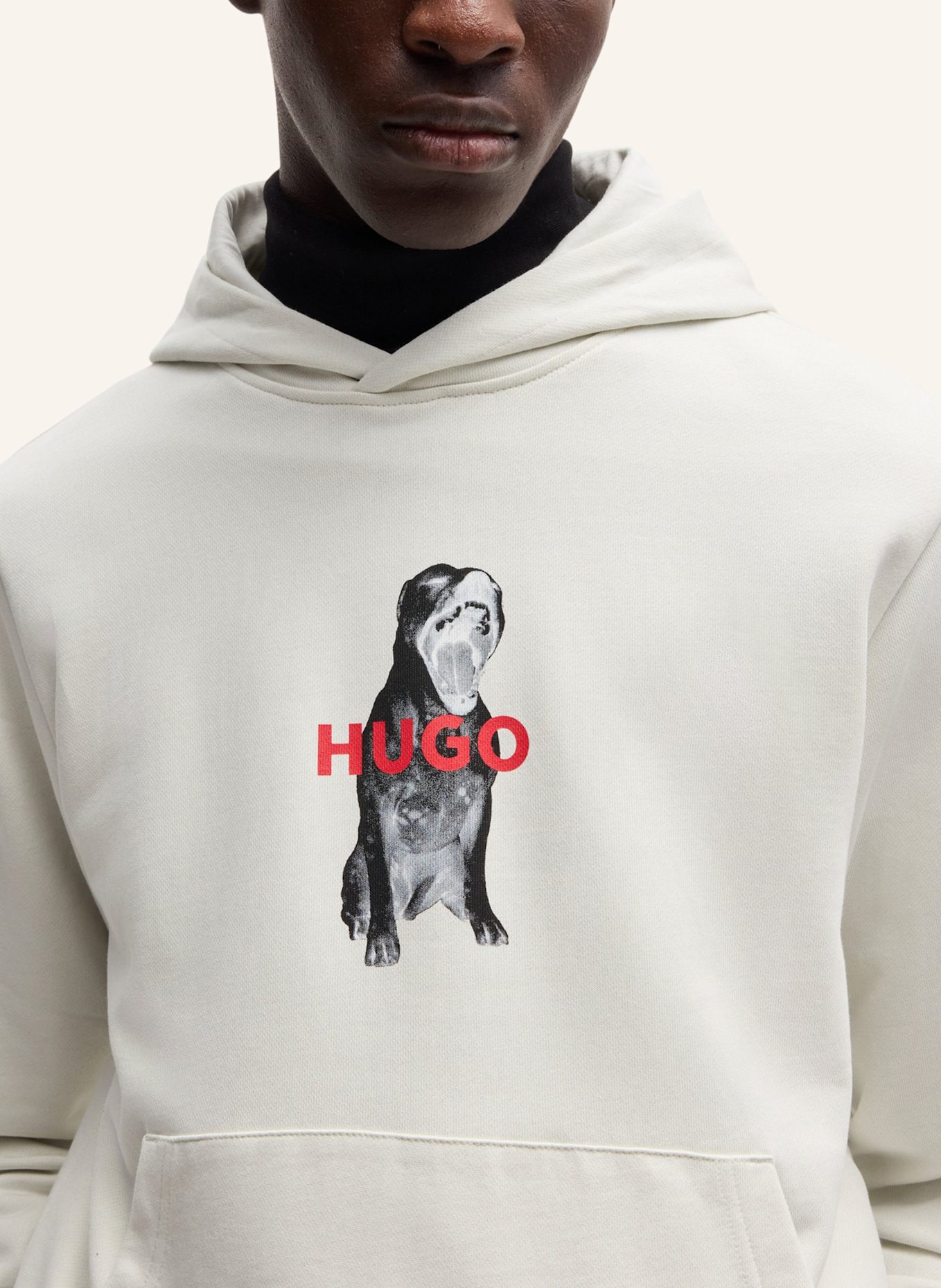 HUGO Sweatshirt DARTCHON Regular Fit, Farbe: WEISS (Bild 3)