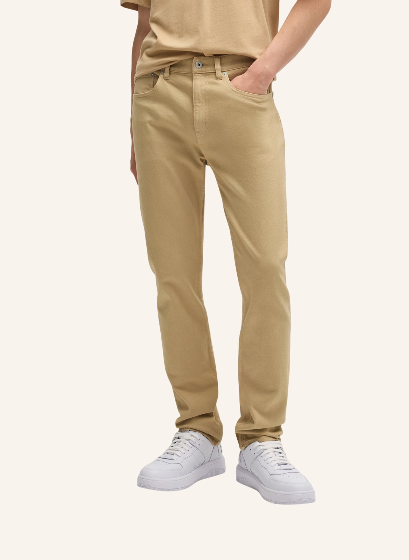 HUGO Jeans ASH Slim Fit, Farbe: BEIGE (Bild 5)