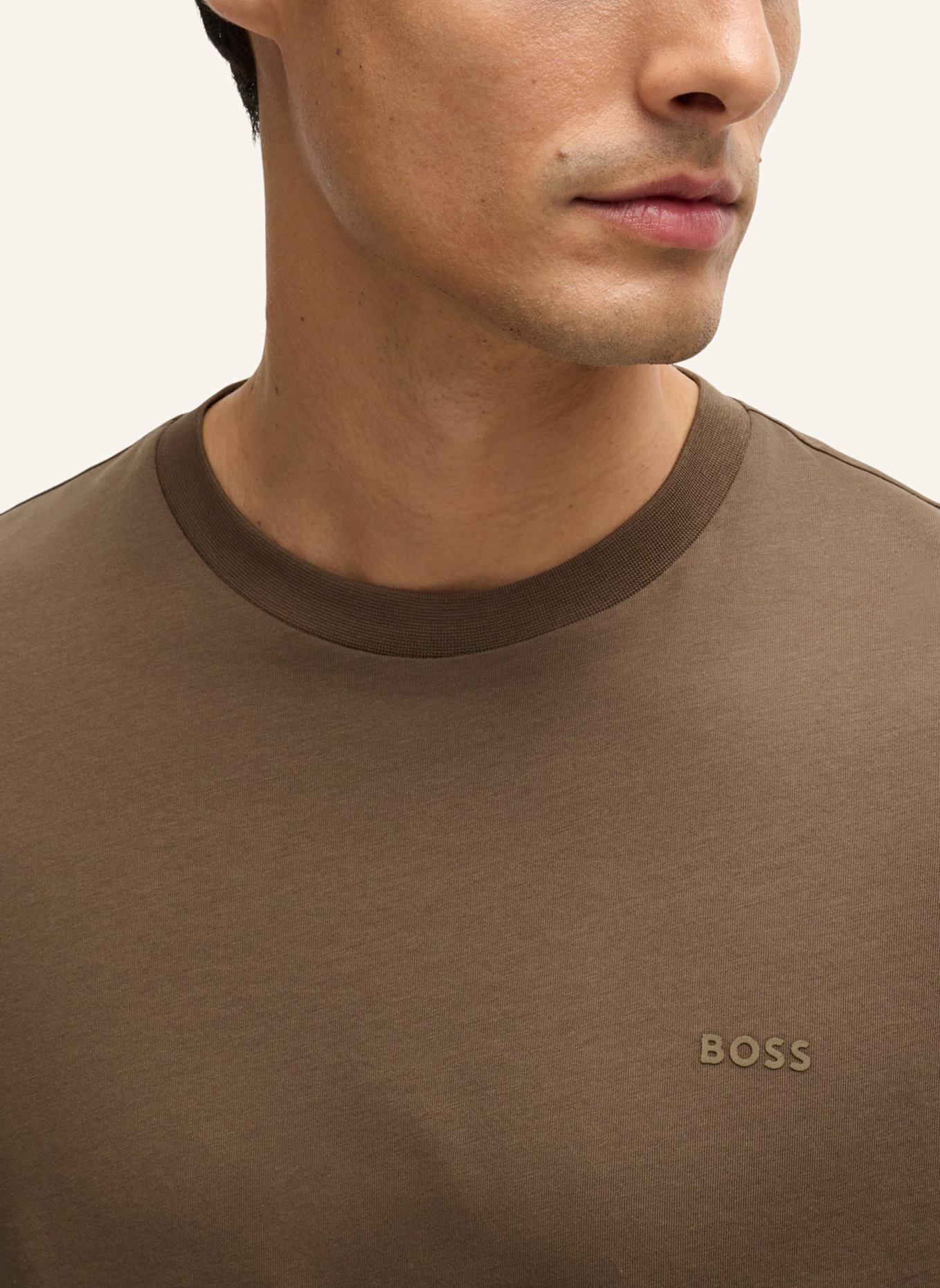 BOSS T-Shirt THOMPSON 01 Regular Fit, Farbe: BRAUN/ BLAU (Bild 5)