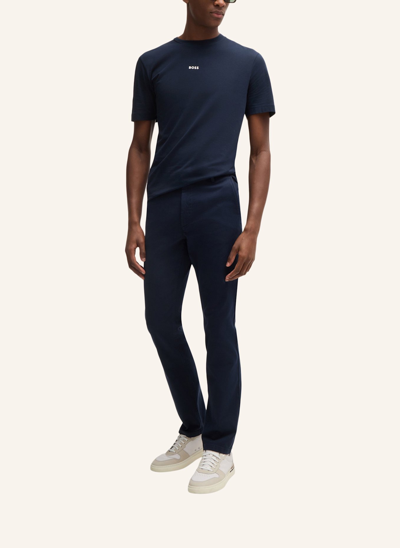 BOSS Casual Hose CHINO_SLIM Slim Fit, Farbe: DUNKELBLAU (Bild 6)