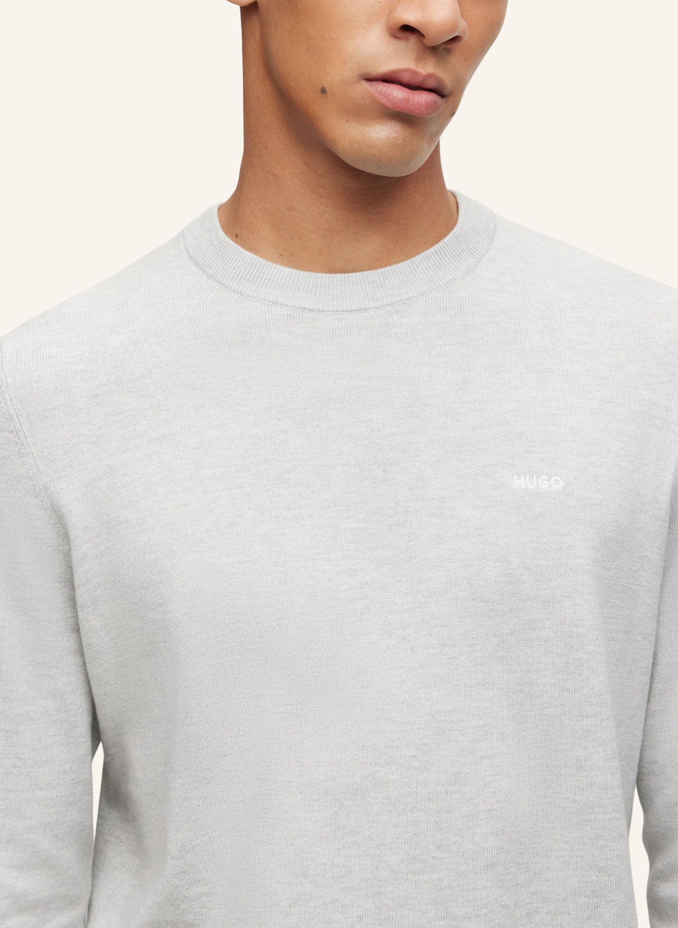 HUGO Pullover SAN CUDO-1 Regular Fit, Farbe: GRAU (Bild 3)