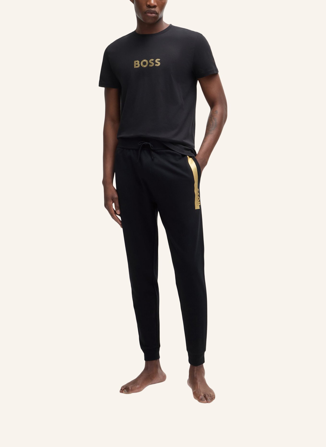 BOSS Loungewear Unterteil AUTHENTIC PANTS, Farbe: SCHWARZ (Bild 5)