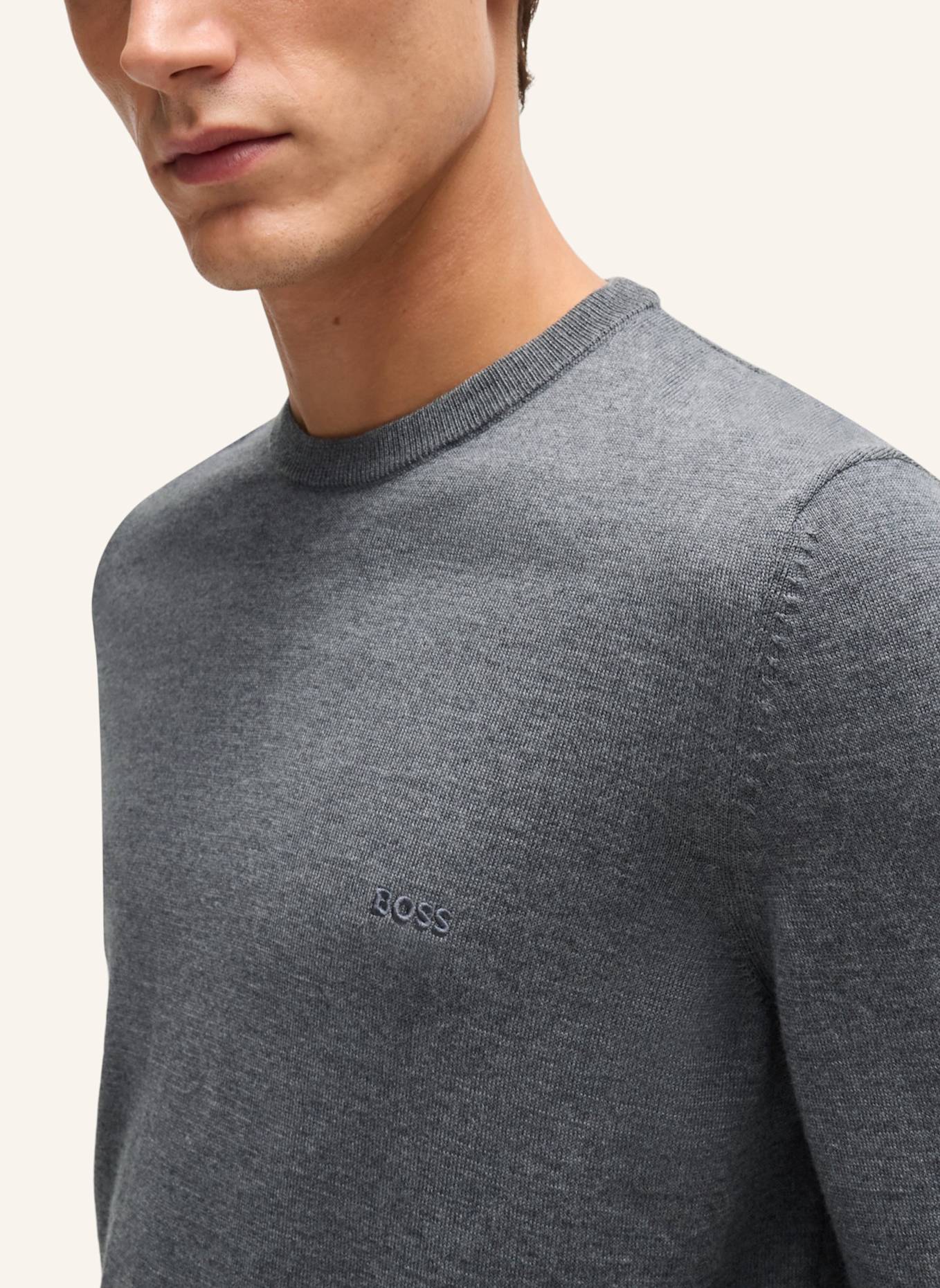 BOSS Pullover BOTTO-L Regular Fit, Farbe: GRAU (Bild 3)