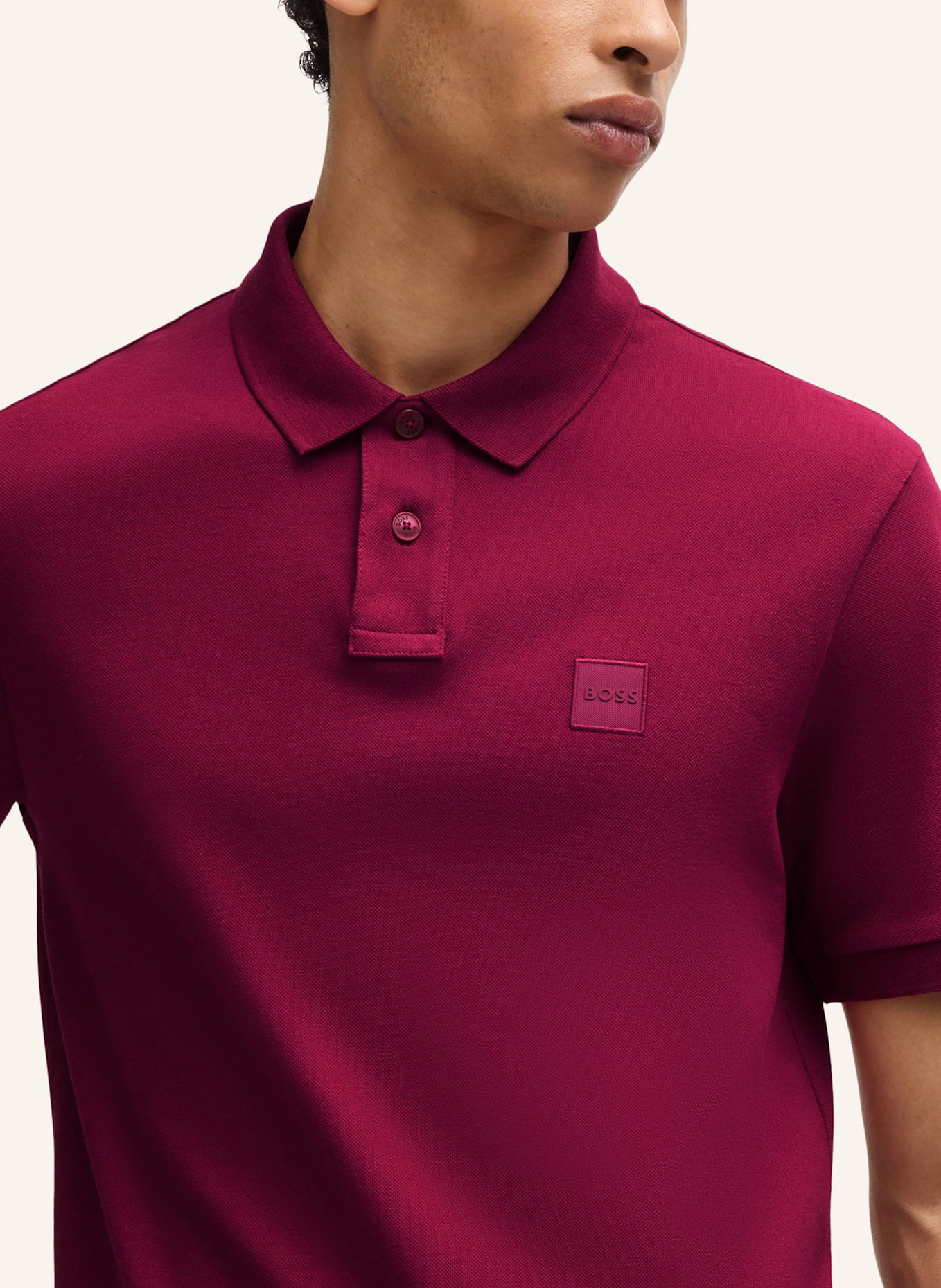 BOSS Poloshirt PASSENGER Slim Fit, Farbe: ROT (Bild 3)