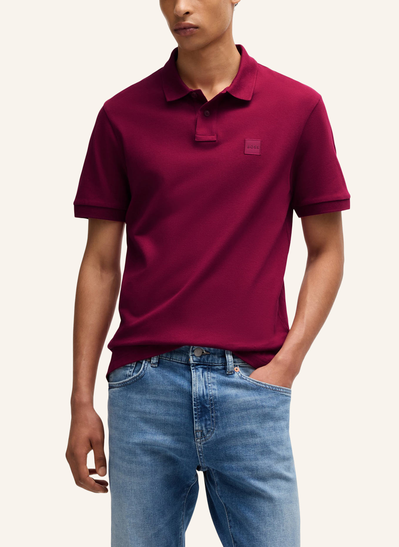 BOSS Poloshirt PASSENGER Slim Fit, Farbe: ROT (Bild 4)