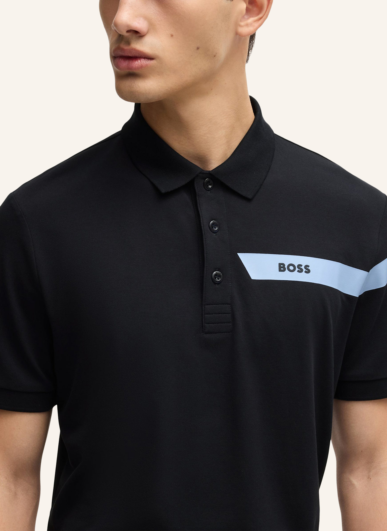 BOSS Poloshirt PAULE_IN Slim Fit, Farbe: DUNKELBLAU (Bild 3)