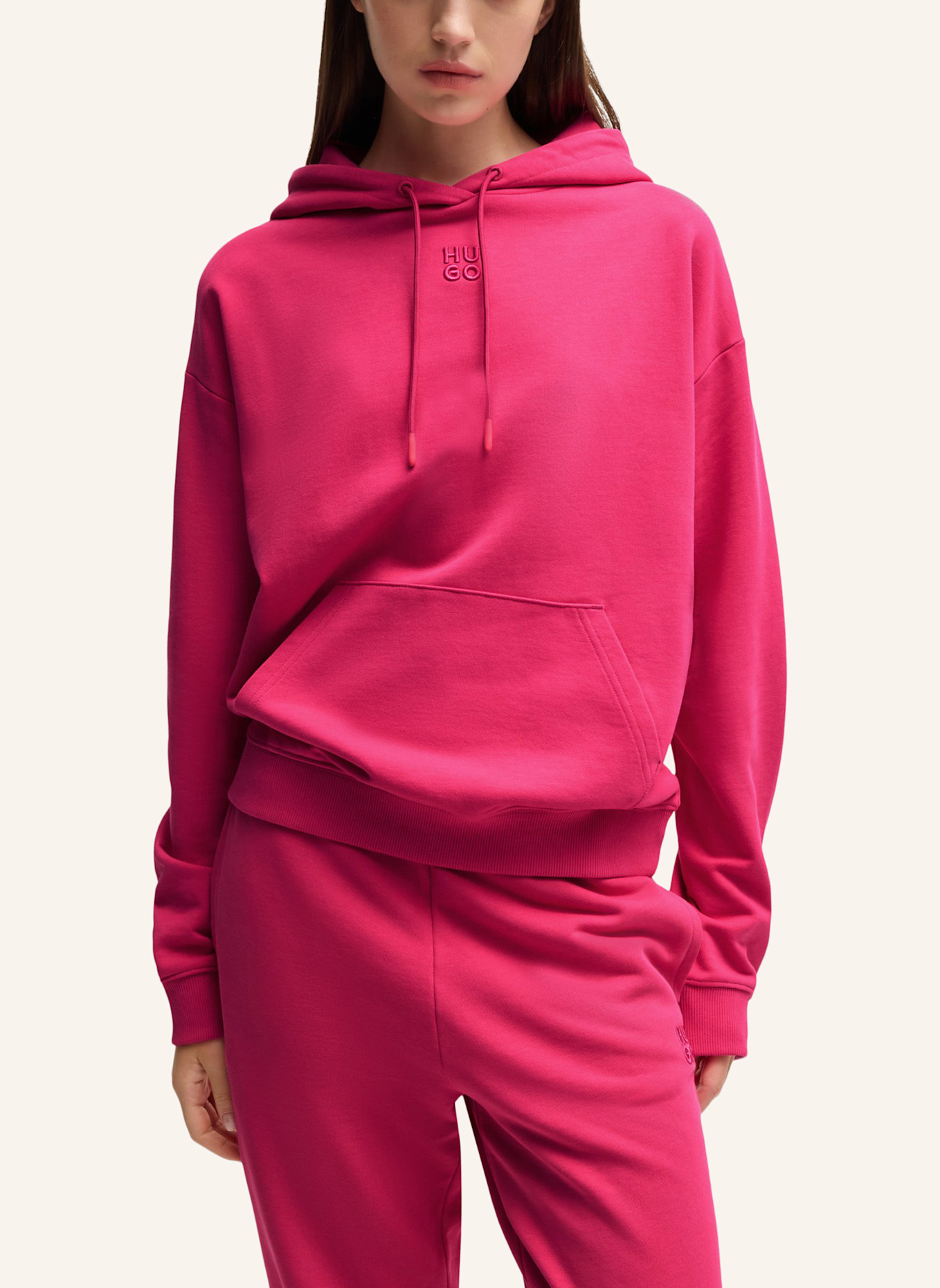 HUGO Sweatshirt DELFINIA Regular Fit, Farbe: PINK (Bild 4)