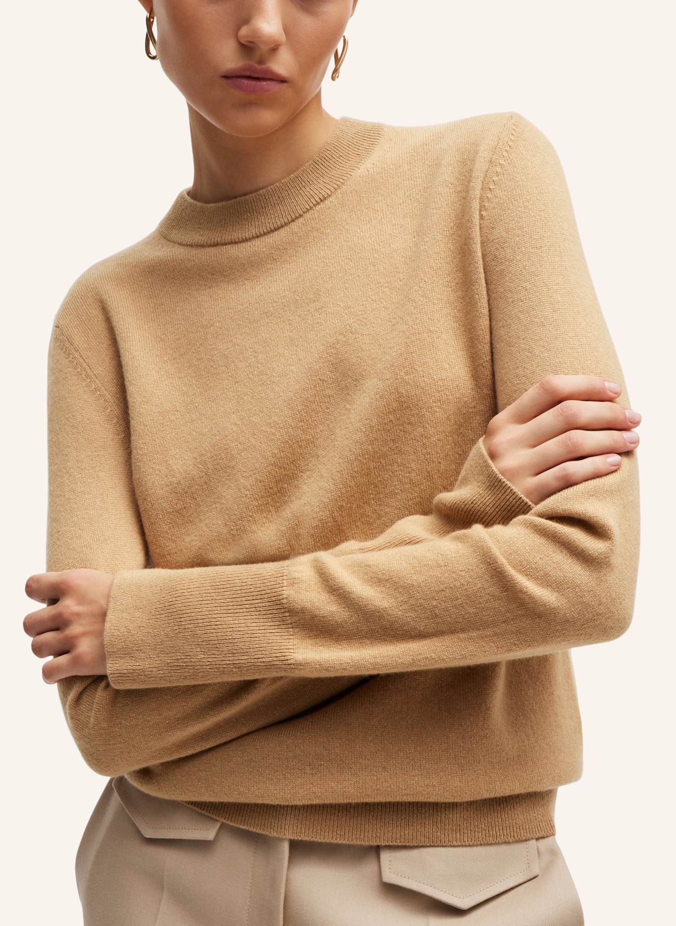 BOSS Pullover FORMENAS Regular Fit, Farbe: BEIGE (Bild 3)