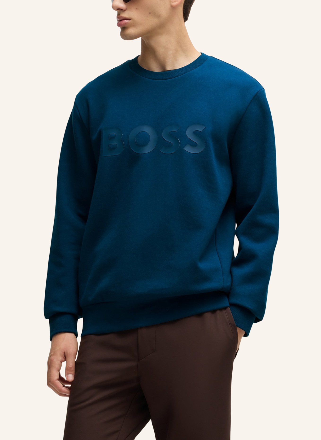 BOSS Sweatshirt SALBO Regular Fit, Farbe: BLAU (Bild 2)