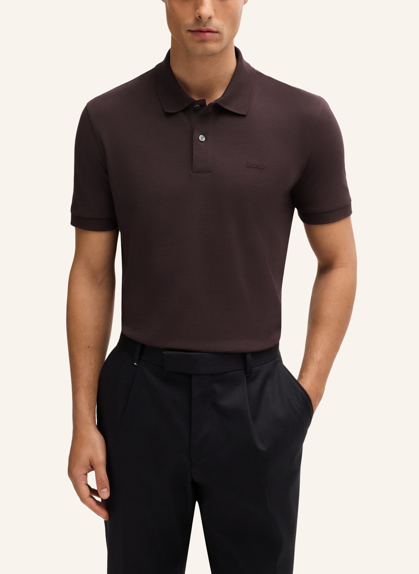 BOSS Poloshirt PALLAS Regular Fit, Farbe: ROT (Bild 4)