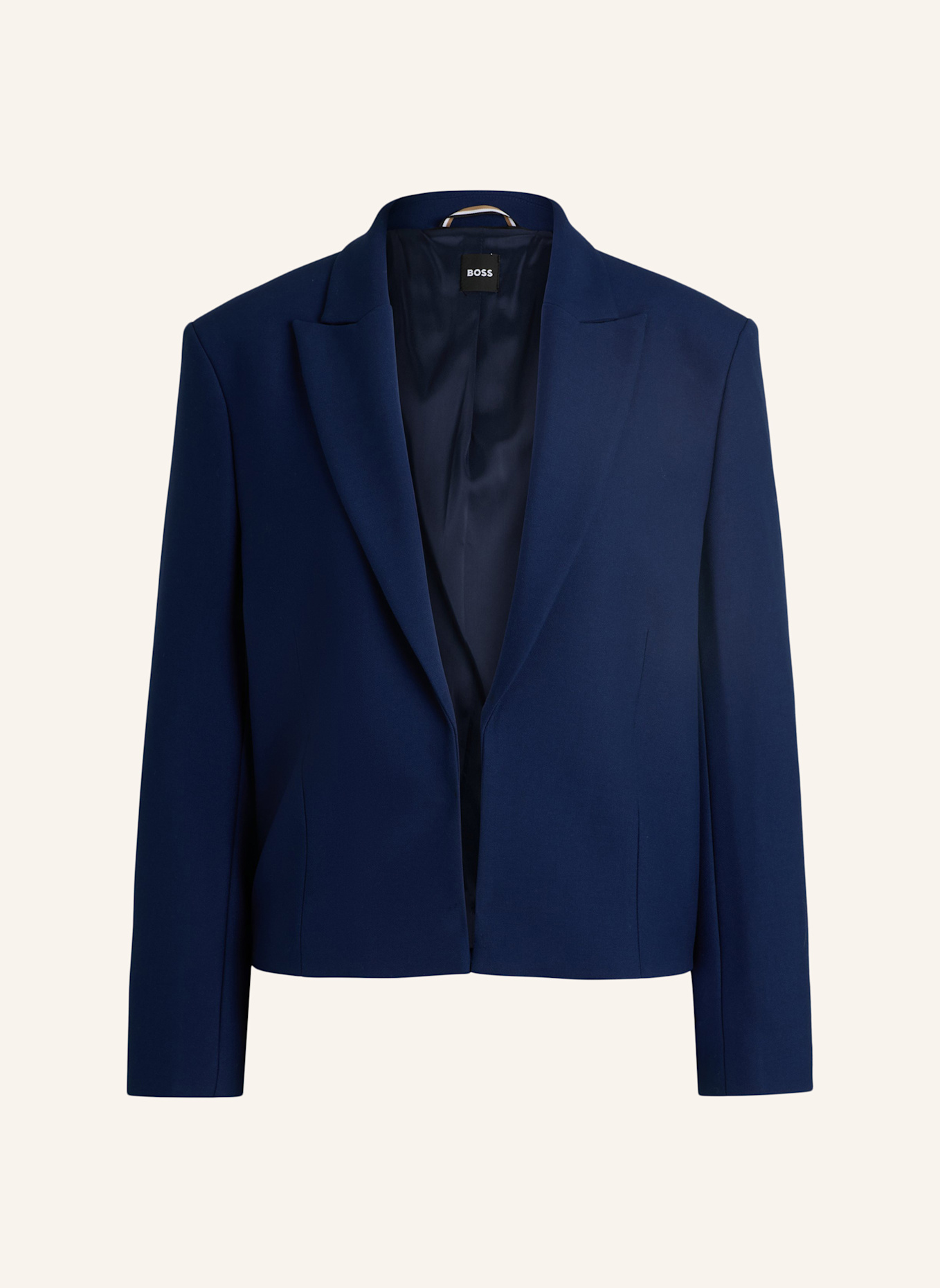 BOSS Cropped Jacke JASHAWLA1 Relaxed Fit, Farbe: BLAU (Bild 1)