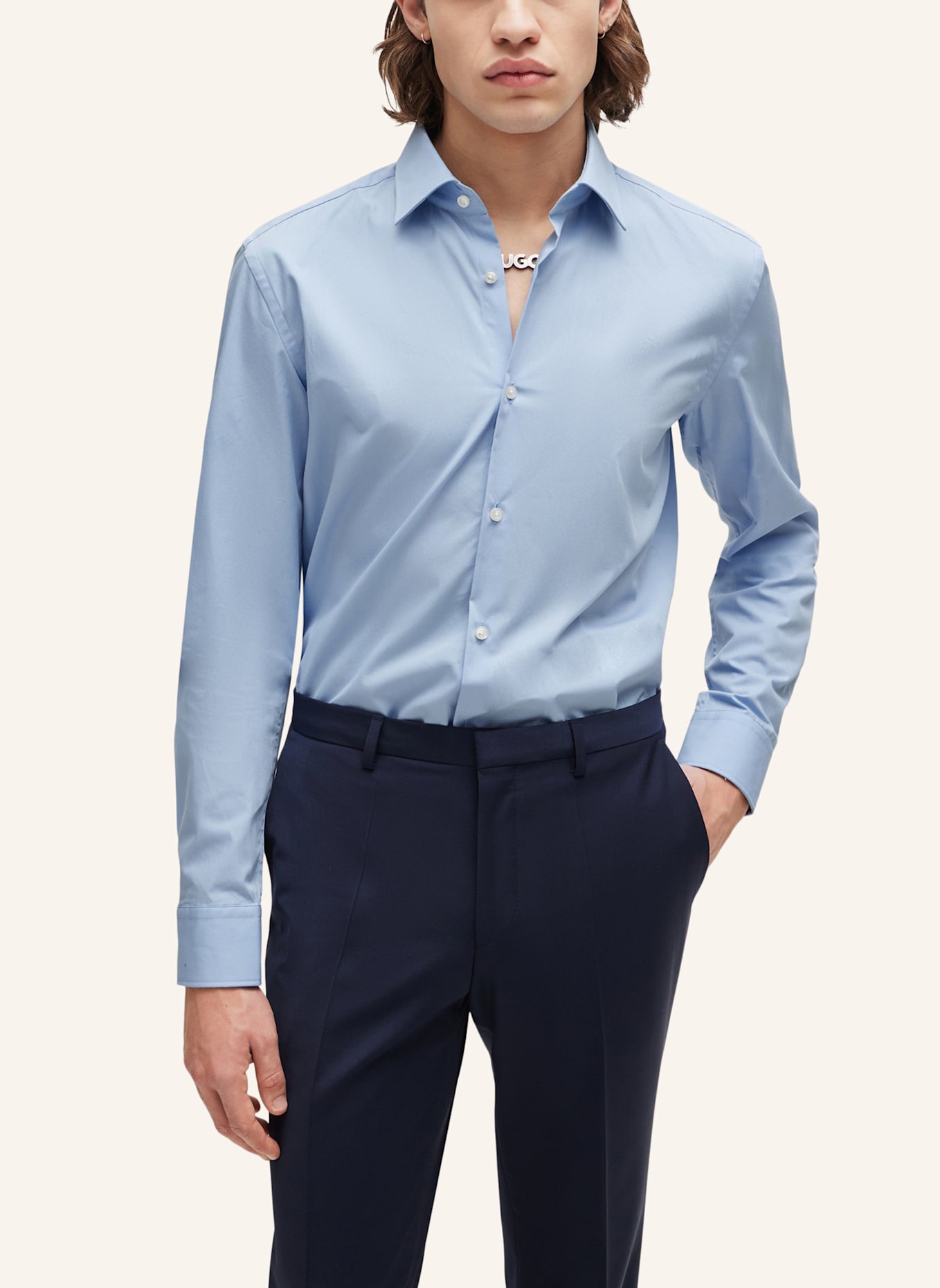 HUGO Business Hemd C-JENNO Slim Fit, Farbe: HELLBLAU (Bild 5)