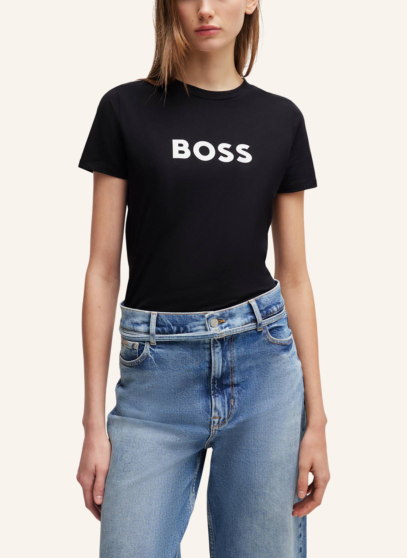 BOSS T-Shirt C_ELOGO_5 Regular Fit, Farbe: SCHWARZ (Bild 4)