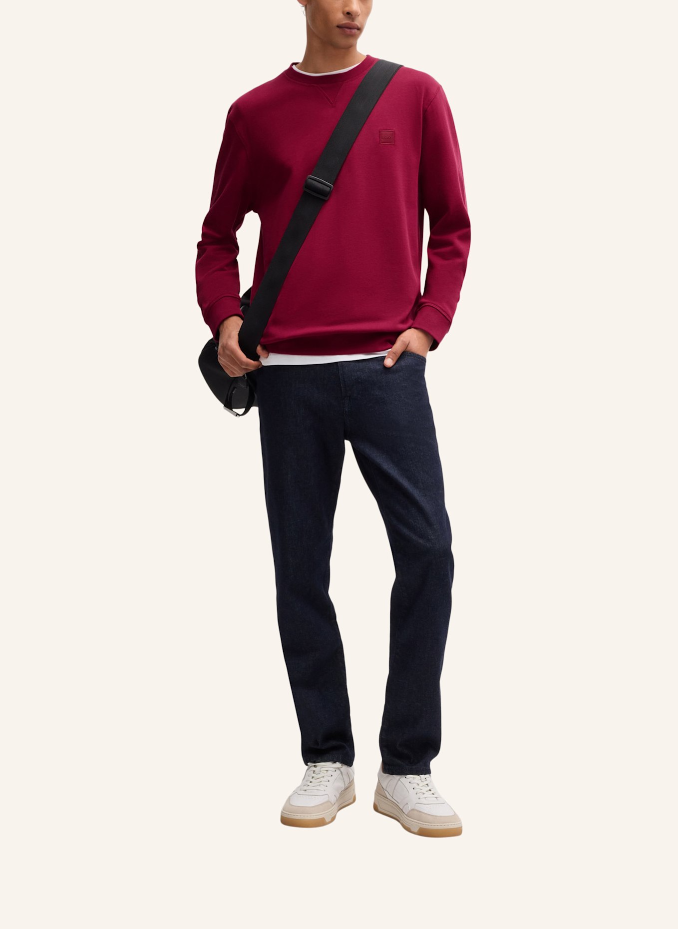 BOSS Sweatshirt WESTART Relaxed Fit, Farbe: ROT (Bild 5)