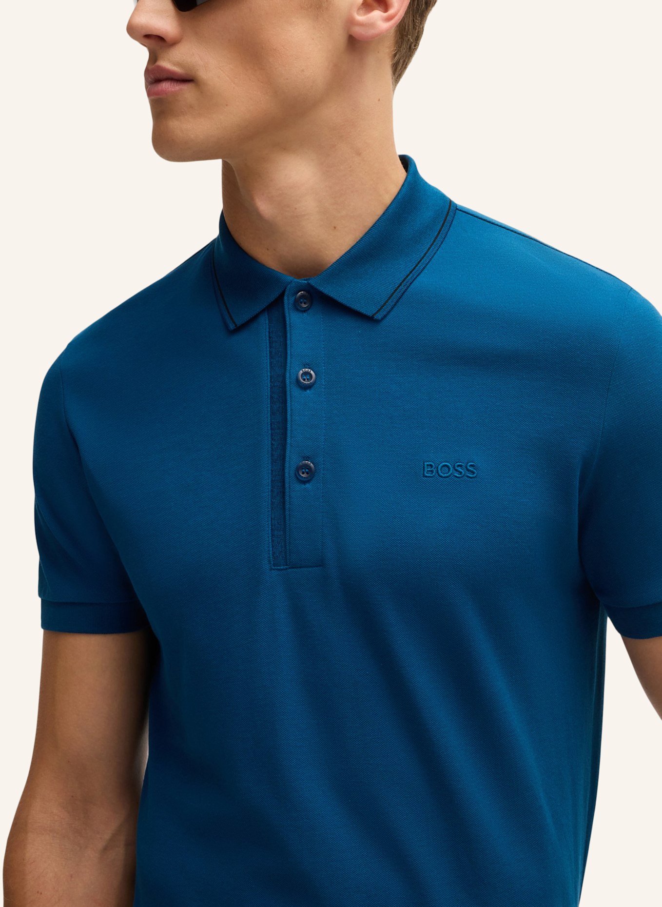 BOSS Poloshirt PAULE 4 Slim Fit, Farbe: BLAU (Bild 3)