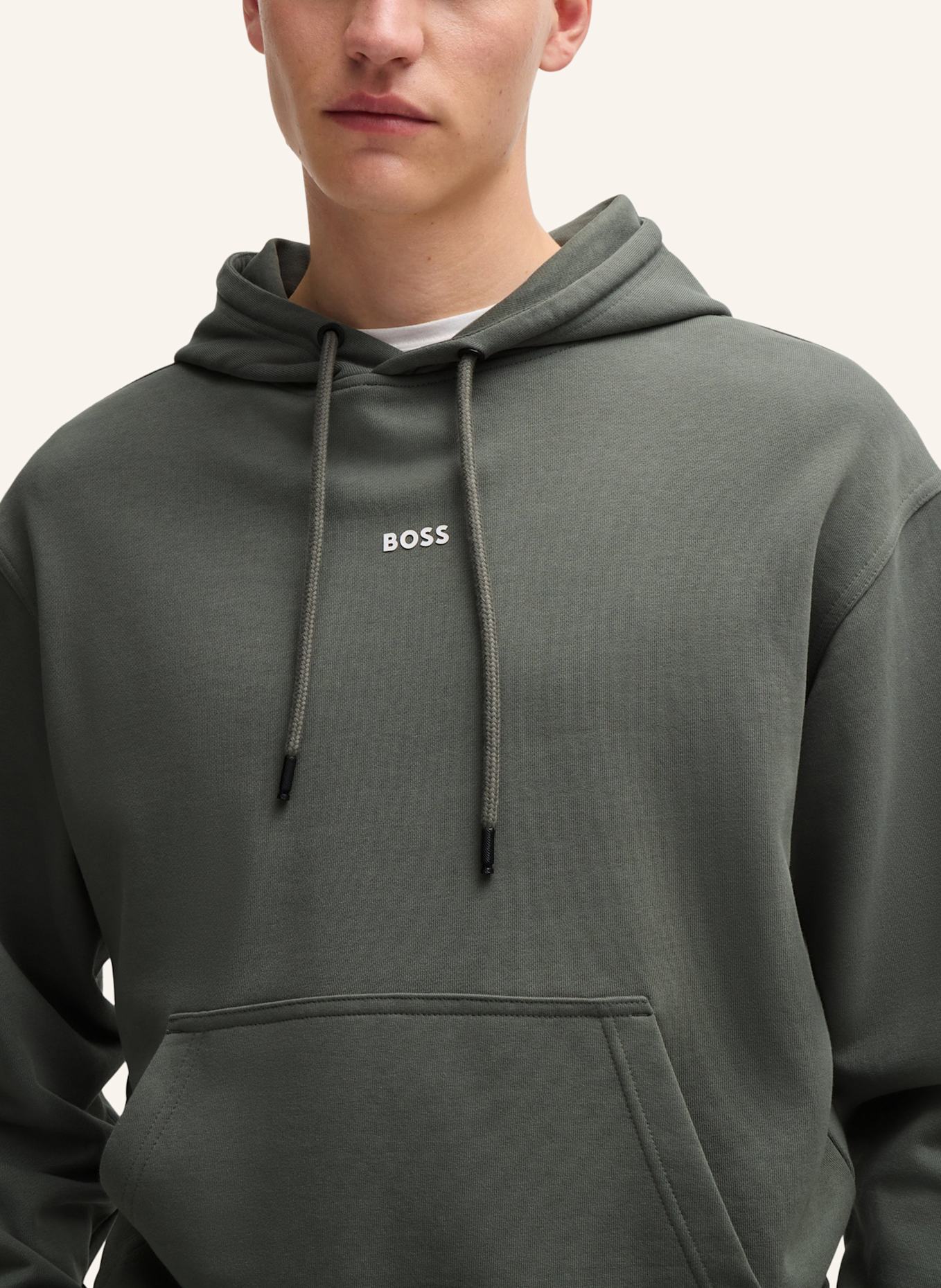 BOSS Sweatshirt WESMALLHOOD Regular Fit, Farbe: GRAU (Bild 3)