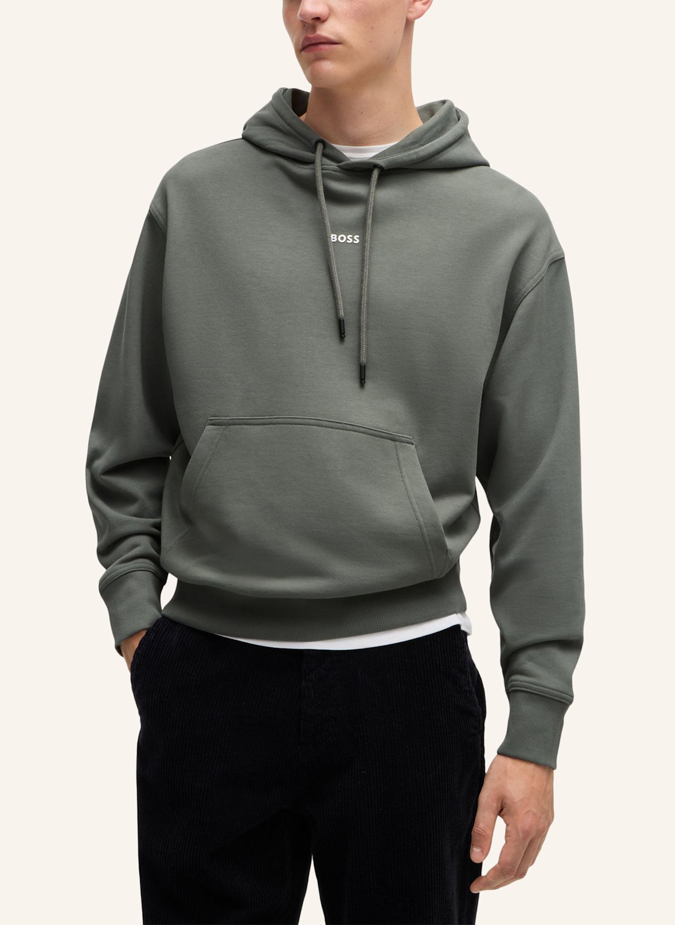 BOSS Sweatshirt WESMALLHOOD Regular Fit, Farbe: GRAU (Bild 4)