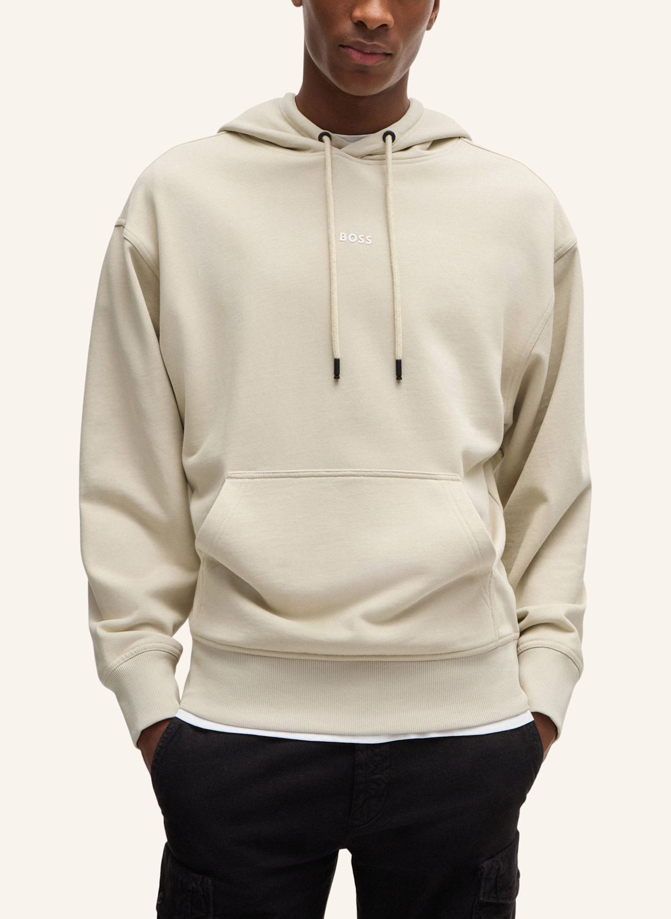 BOSS Sweatshirt WESMALLHOOD Regular Fit, Farbe: BEIGE (Bild 4)